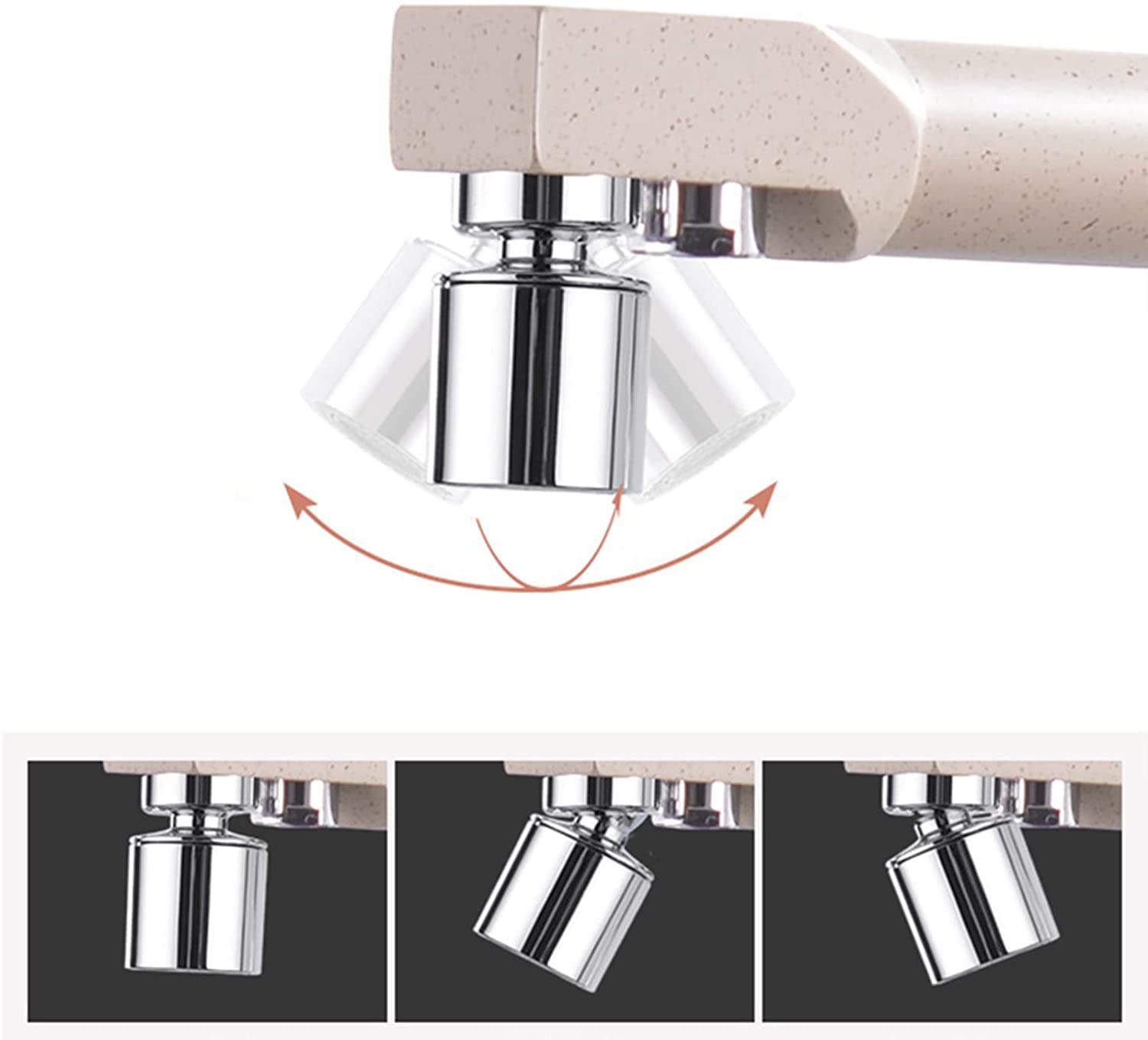 Grifo de Cocina de 3 vías, Mezclador 3 en 1 con Filtro, Compatible con purificador de Agua, Modo Dual y Modo Simple, Ideal para Sistemas de ósmosis, fácil instalación y diseño Duradero.