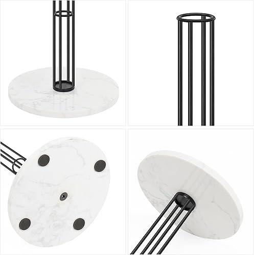 Miniatura 7 de NearMoon Soporte para toallas de papel, dispensador de toallas de papel de metal resistente con base de mármol, tamaño estándar o jumbo para