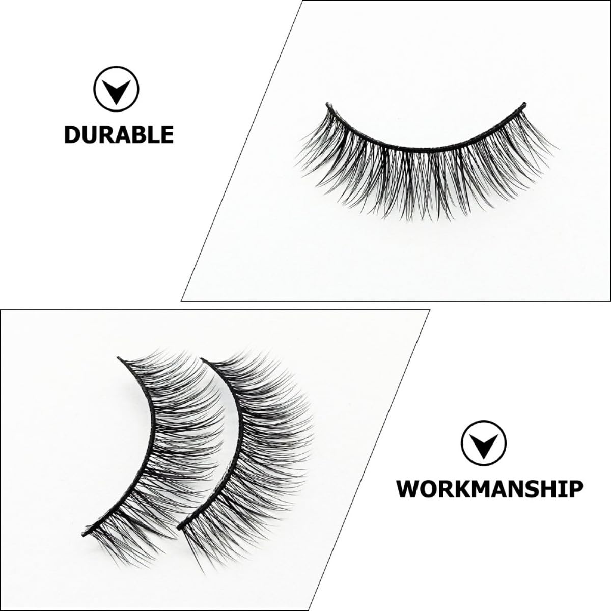 UKCOCO Faux Cils Naturels 3d, 10 Paires, Doux et Confortables, Accessoires de Maquillage pour Fille, pour Usage Quotidien et Soirées