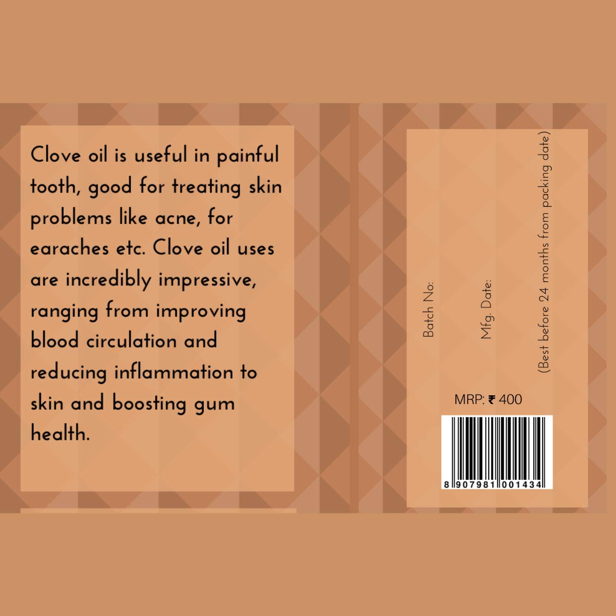 Peppermint and clove essential oil oilcure combo | 30 mL each pack. Pure Non -specified Peppermint and clove essential oil oilcure combo | 30 mL each pack. Pure Non -specified