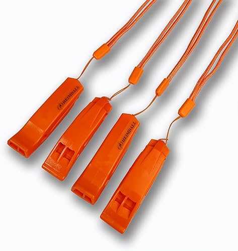 Miniatura 6 de HEIMDALL Silbato de Emergencia con Cordón para Seguridad en Navegación, Campamento, Montañismo, Caza, Señalización de Rescate de Supervivencia