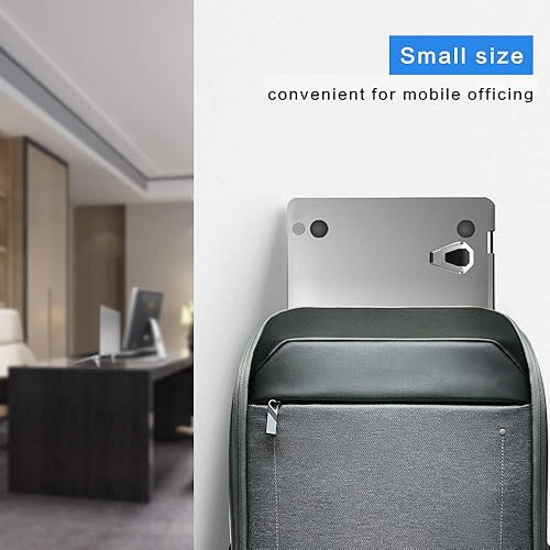 Miniatura 6 de Almohadilla de enfriamiento portátil y elevador de aleación de zinc, patas ergonómicas para portátiles de 12 a 20 pulgadas (plata, 4 unidades)