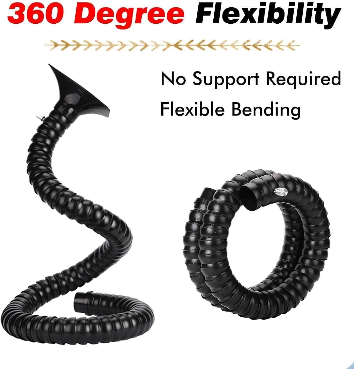 Manguera de escape de humo, brazo de recogida aislado para colector de polvo, 2 m de longitud, 45 mm de diámetro, solución de filtración de aire resistente
