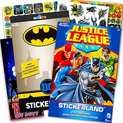 DC Comics Justice League Stickers Ultimate Set ~ Más de 350 calcomanías con Batman, Wonder Woman, Superman, Flash y más (recuerdos de fiesta de la Liga de la Justicia) | Ya disponible en tu tienda friki favorita! En mundofriki.es!