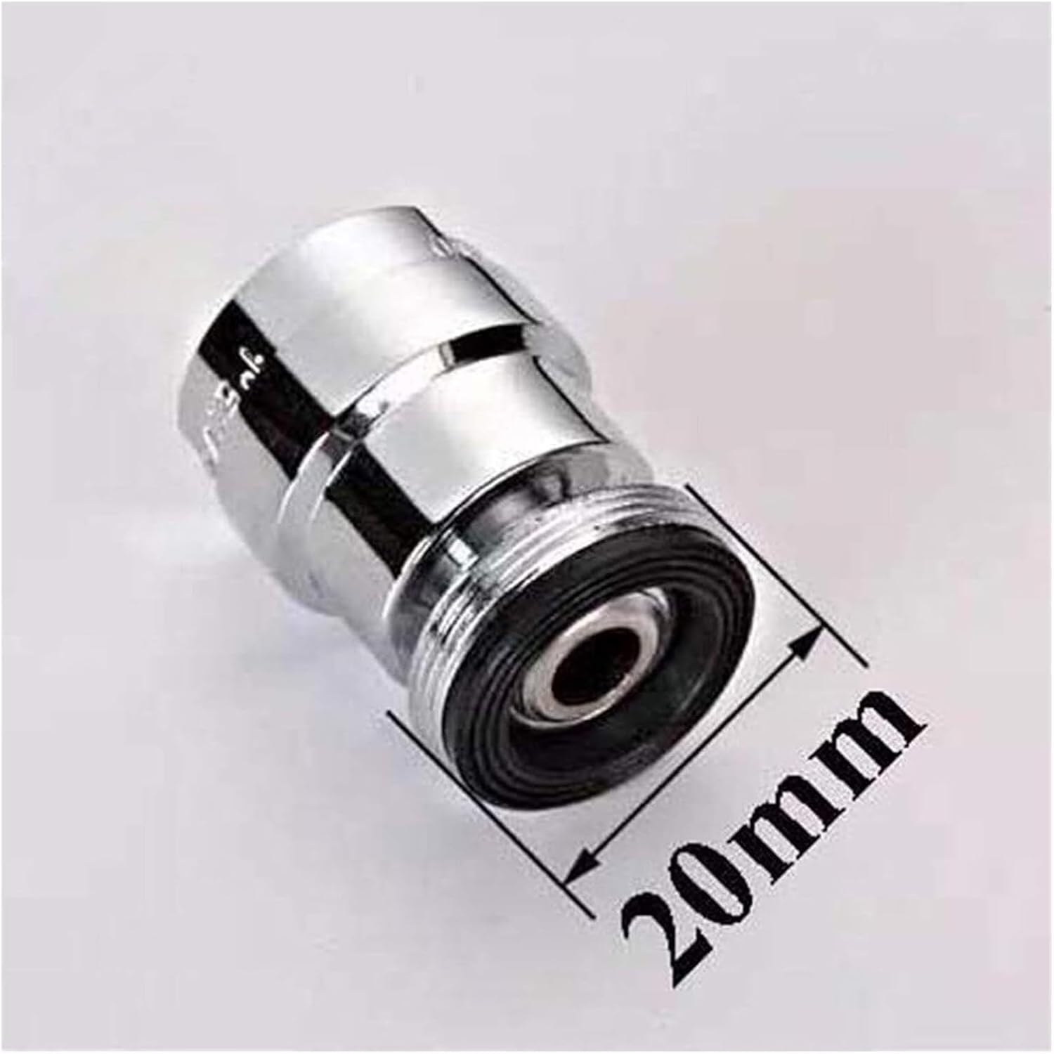 Adaptador de grifo aireador de grifo, giro de 360 grados, rosca macho/hembra de 18 mm/20 mm, conector de grifo de cocina de baño, construcción de latón duradero