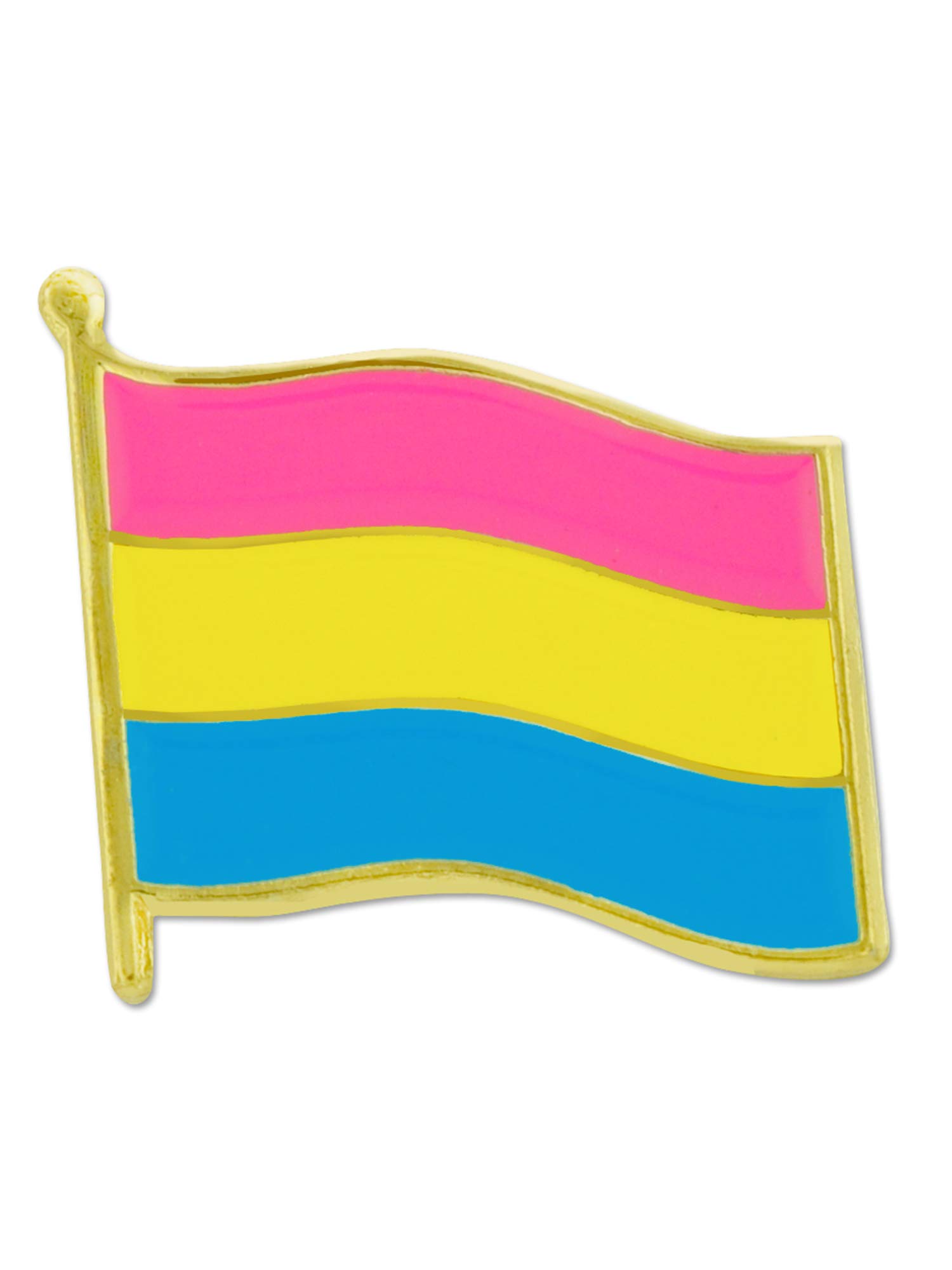 PinMart Pansexual Flag LGBTQ Pride Enamel Lapel Pin Jewelry