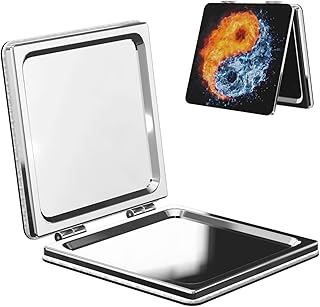 Yin Yang Fire - Espejo de maquillaje portátil...