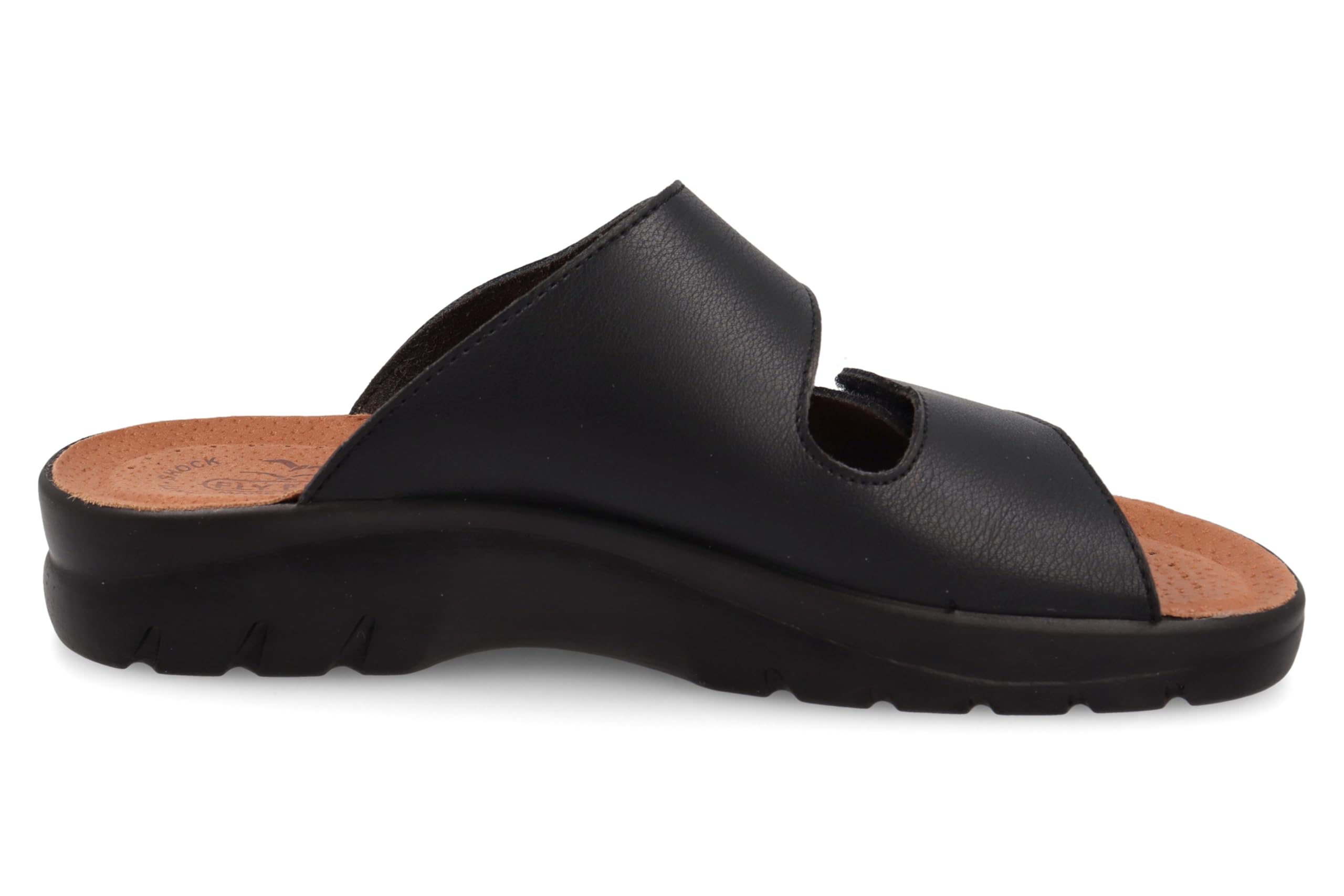 Fly Flot Ciabatte Uomo In Microfibra Elastica Con Strappo Regolabile, Sottopiede Imbottito Antishock In Pelle CiabatteUomo