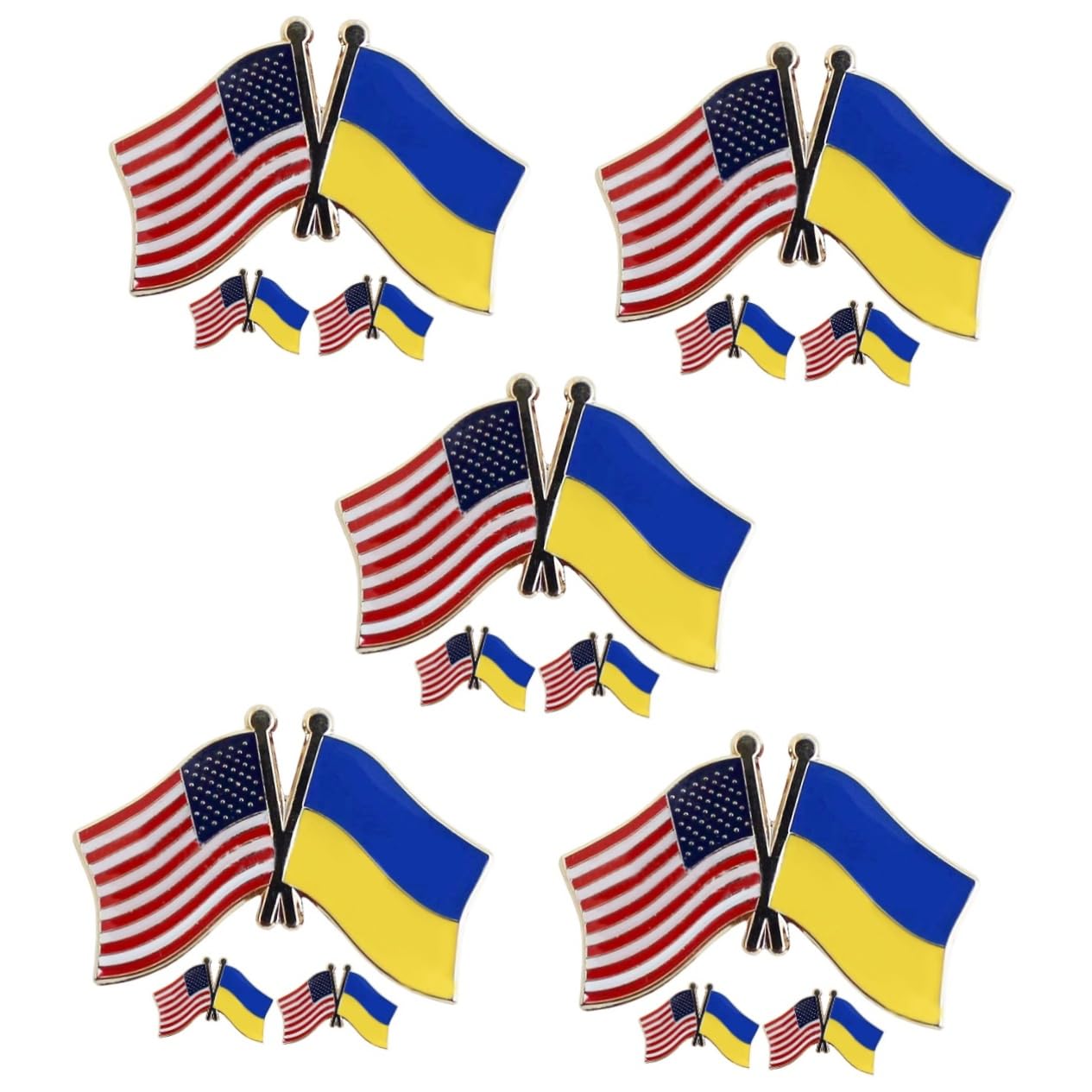 Insigne d'épingle de drapeau en alliage fin pour vêtements - 8