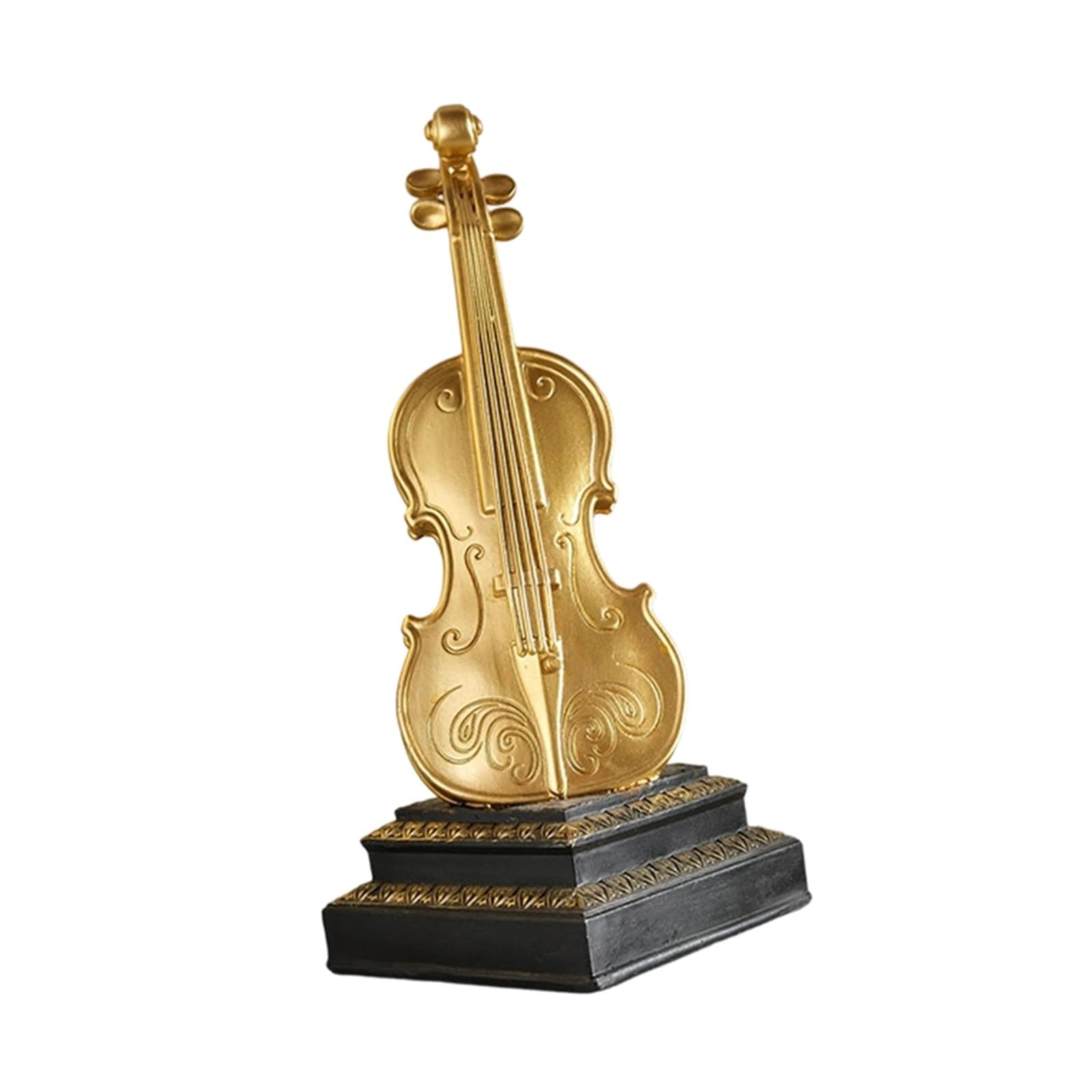 ZXFJYUIP Musical Instrument Ornaments Saxophones Violins Vintage Style Bookshelves Living Room Decorations(Violin)