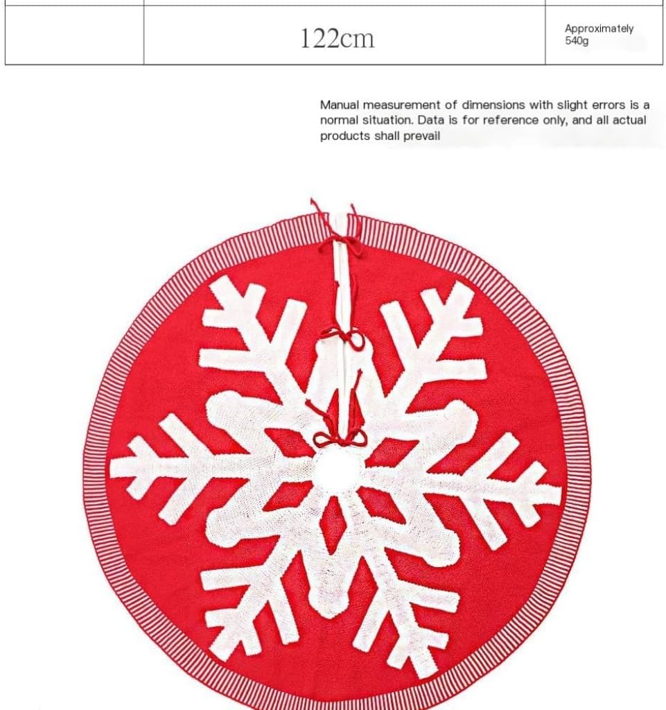 Tree Skirt Christmas Christmas Tree Skirt Christmas Knitted Wool Apron Acrylic Knitted Snowflake Christmas Tree Skirt Decoration Christmas Skirt Tree