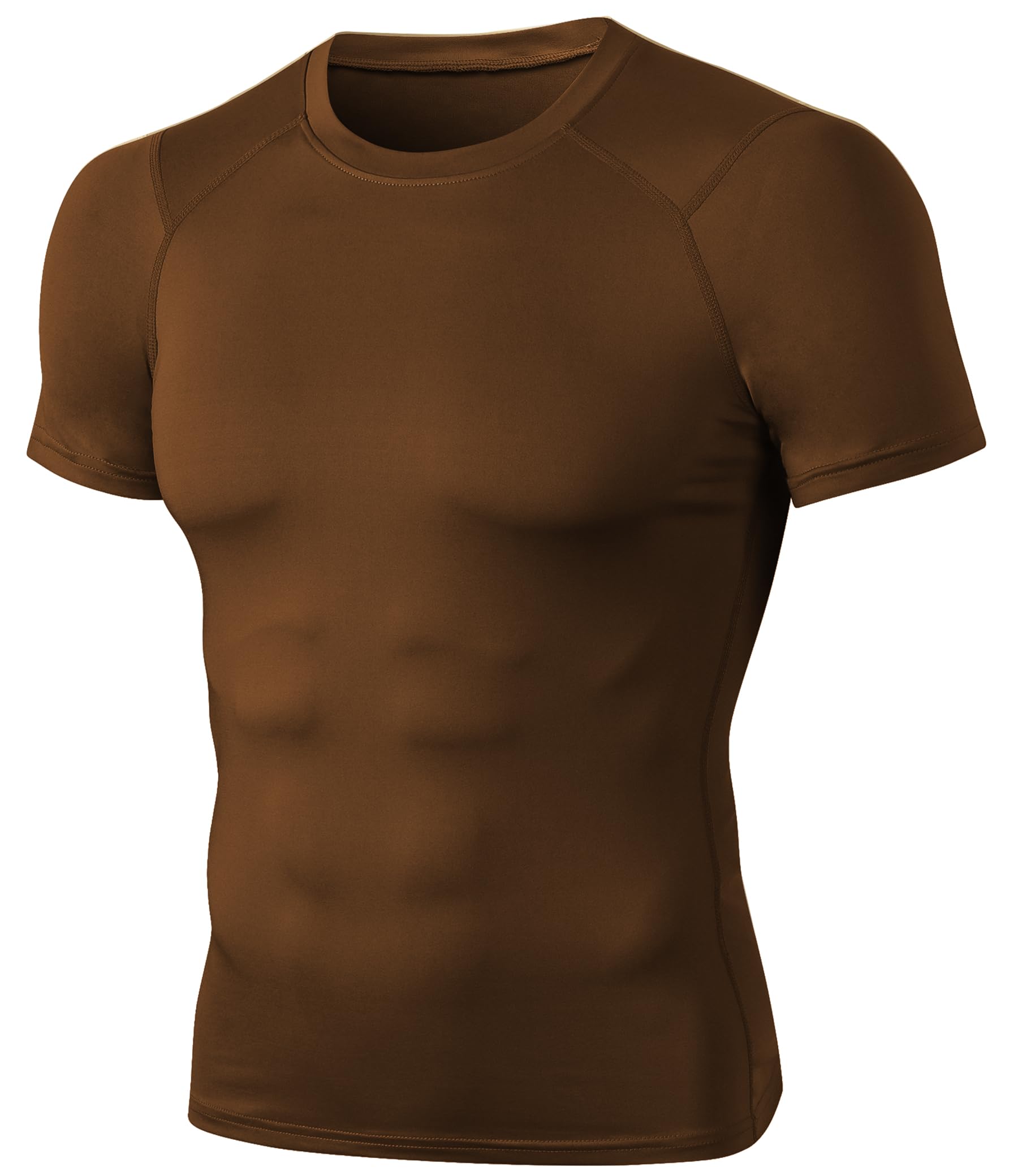 SPVISE Mens Compression Shirt Short Sleeve Cool Dry Workout Athletic T-Shirts Sports Undershirt Performance Compression Tops