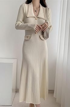 Gold-Buttoned Plaid Knit Dress　　Mサイズ Gold-Buttoned Plaid Knit Dress