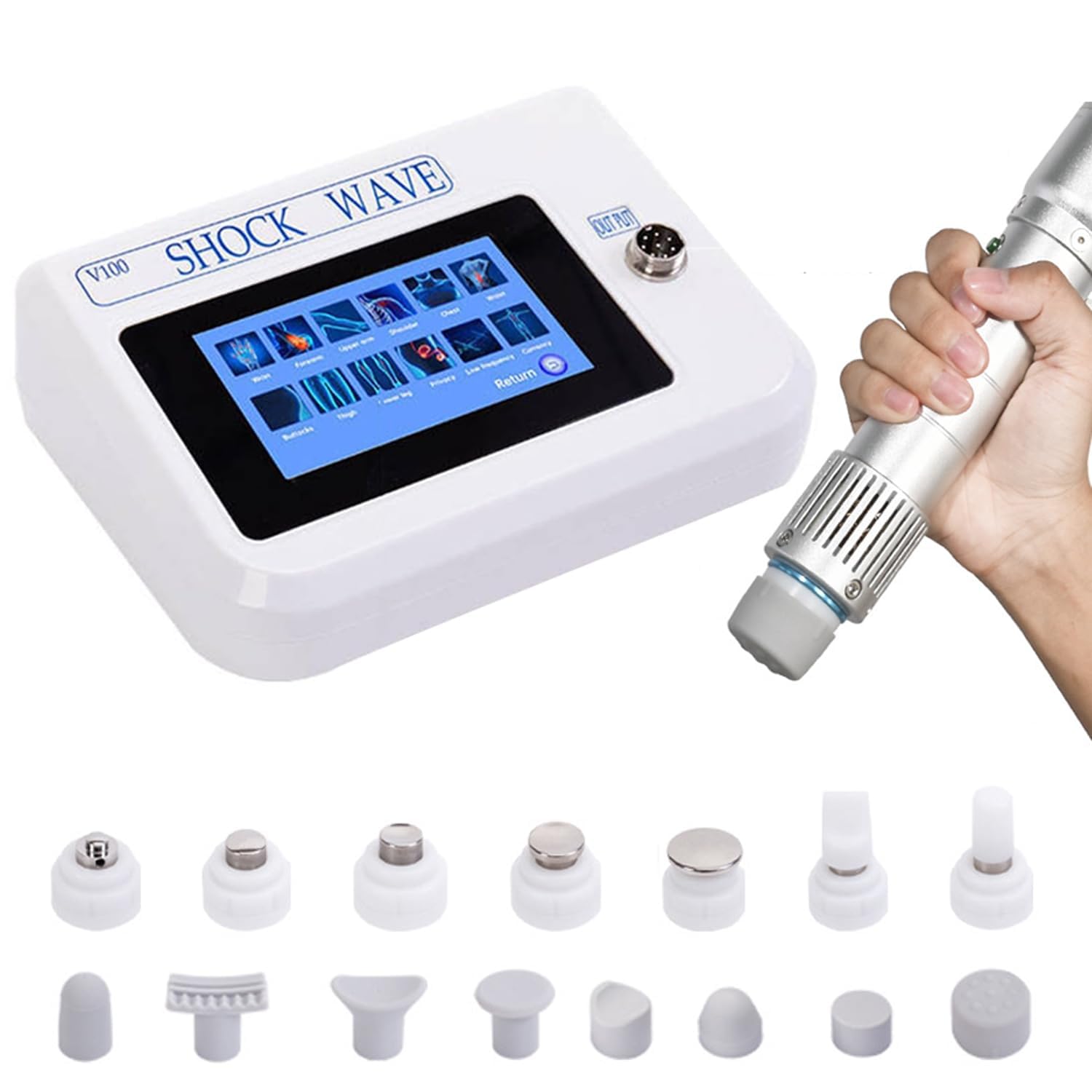 Stosswellentherapie Geräte Extrakorporale Stoßwellentherapie Erektile Dysfunktion Mann Selber Machen Stoßwellentherapie Maschine Muskel Massagegerät für Schulter Körper Rücken Entspannung