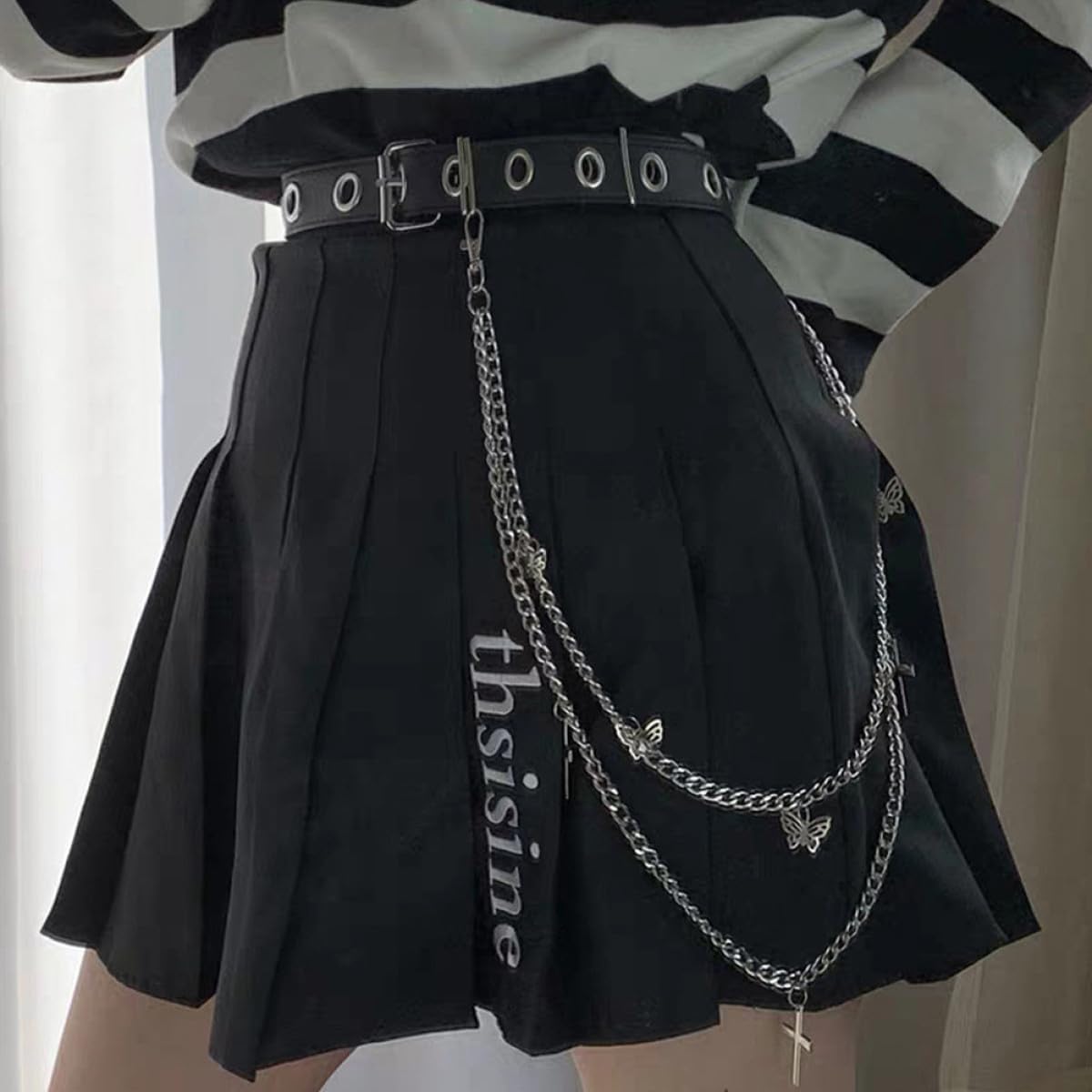 BESTYASH Butterfly Cross Pants Chain Chains Bike Chain Jeans Chain Men Jean Chain Goth Decor Chain for Purse image 5