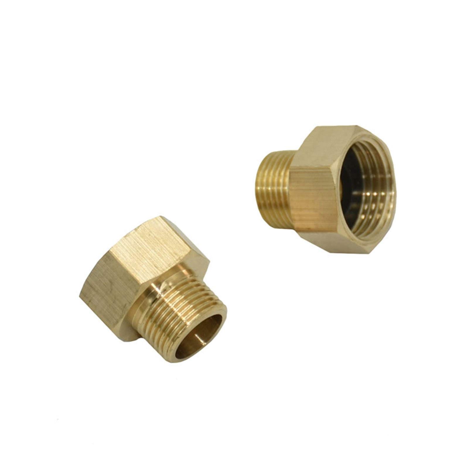 Tubo flessibile da giardino con connessione rapida Filettatura esterna 3/8" a 1/2" in ottone filettatura esterna filettato Connettore tubo di riparazione tubo da giardino rubinetto connettore Raccordi