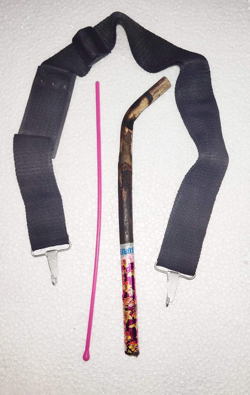 SAI MUSICAL Punjabi Dhol/Drum Sticks danka and belt-picture-22