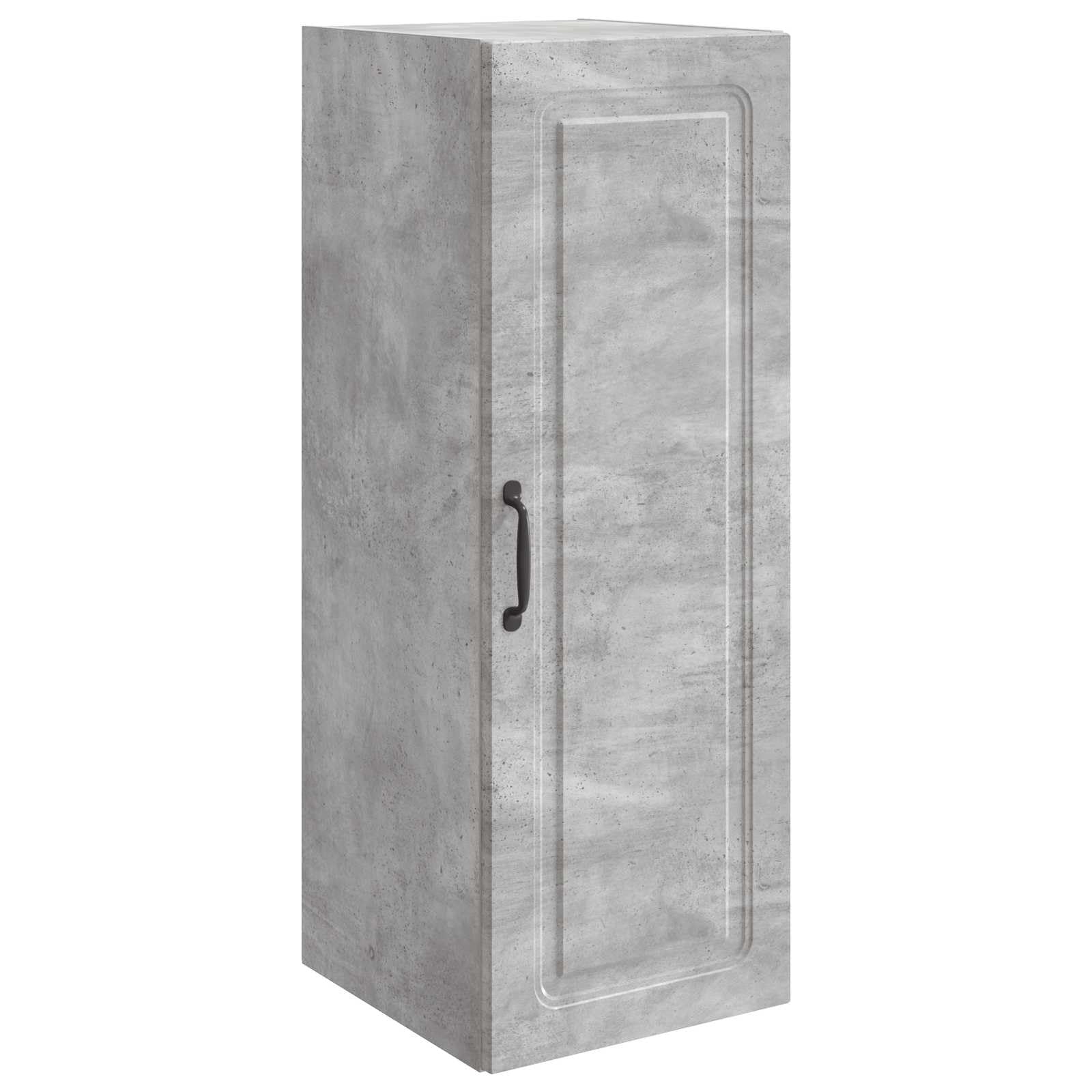 Armoire suspendue en bois avec porte et étagères réglables
