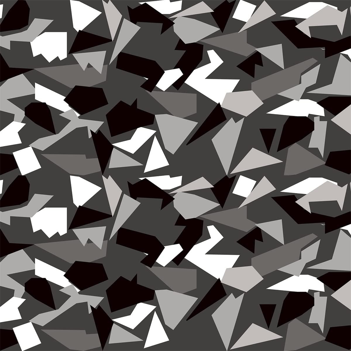 Queenbox 5x82ft Geometric Camo Vinyl Wraps Car DIY Wrap Vinyl Roll Film Self-Adhesive Large Sheet Sticker, 38