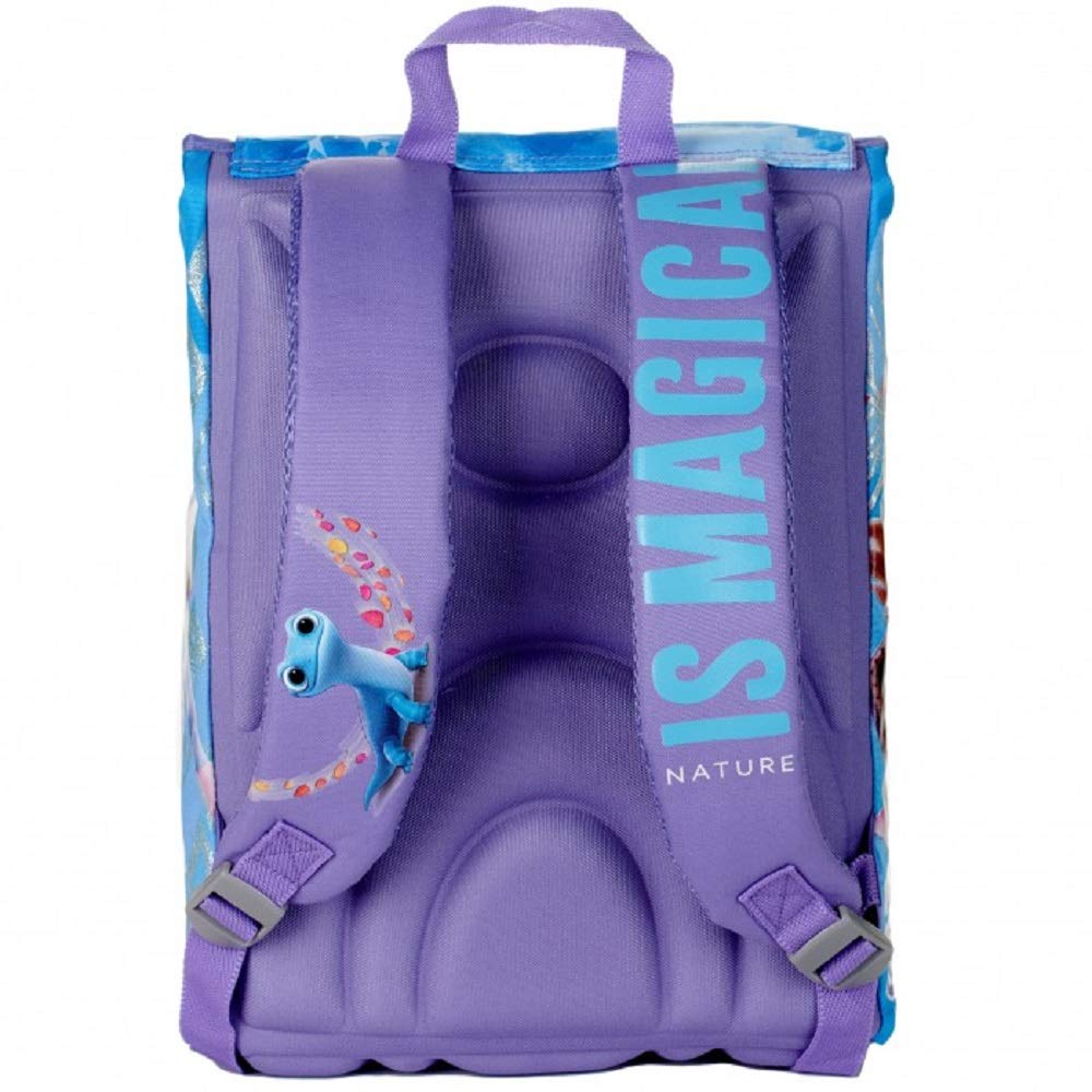 G.P. Schoolpack Zaino Scuola Compatibile con Frozen 2 Elsa Estensibile + Astuccio 3 Zip Completo