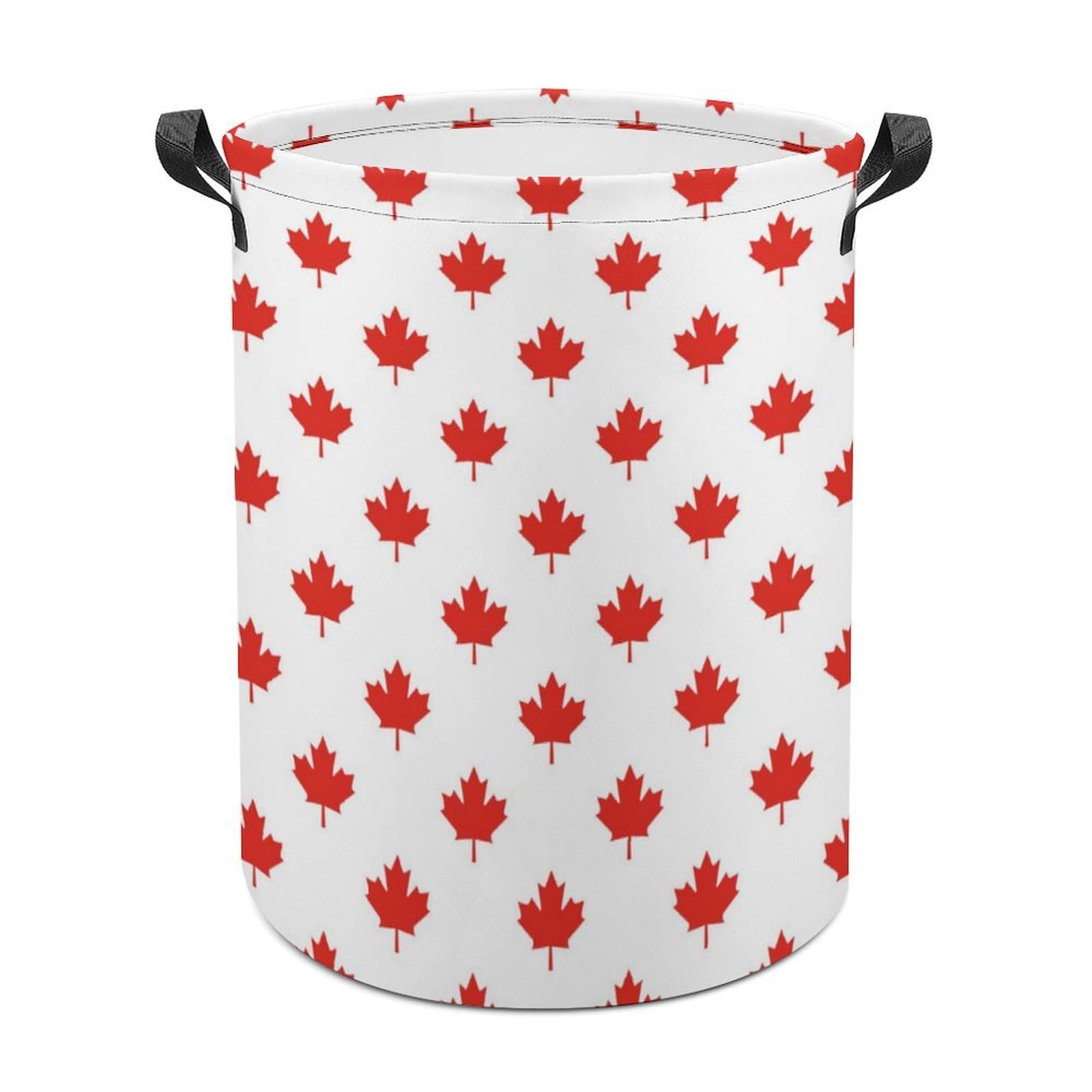 MHYRAC Laundry Hamper, Canadian Maple Leaf Laundry Basket, Washing Basket with Handle