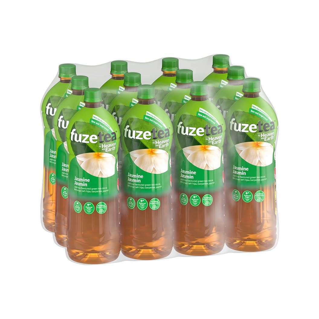 Fuze Tea Jasmine Flavoured Green Tea Drink, 12 x 1.5L