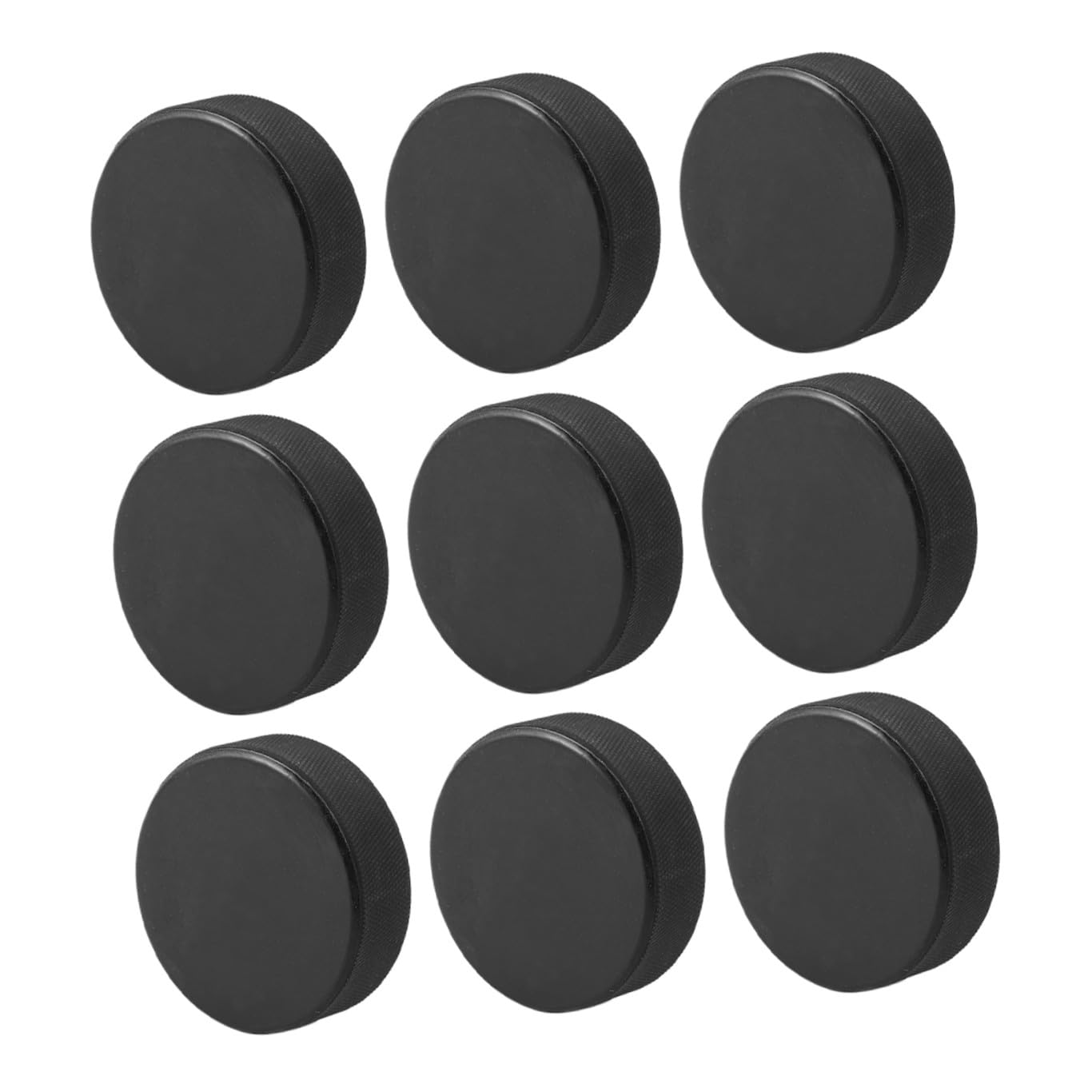Anneome 9pièces Palets De Hockey Glace Noirs pour Entraînement Et Compétitions