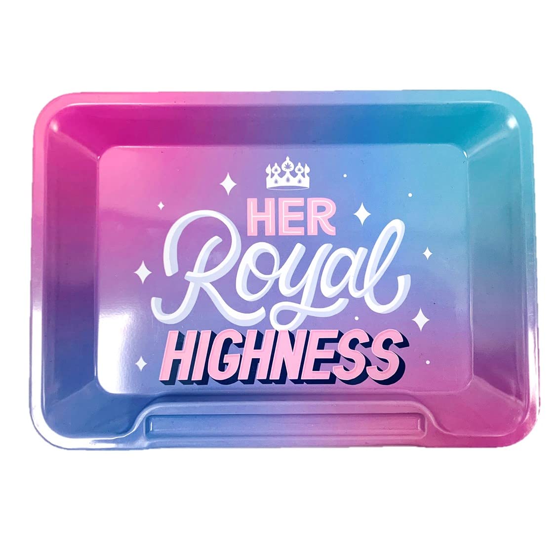 Wise Skies Metal Rolling Tray Smoking Accessories Characters Rolling Papers Rolling Tip Small (Royal Highness)