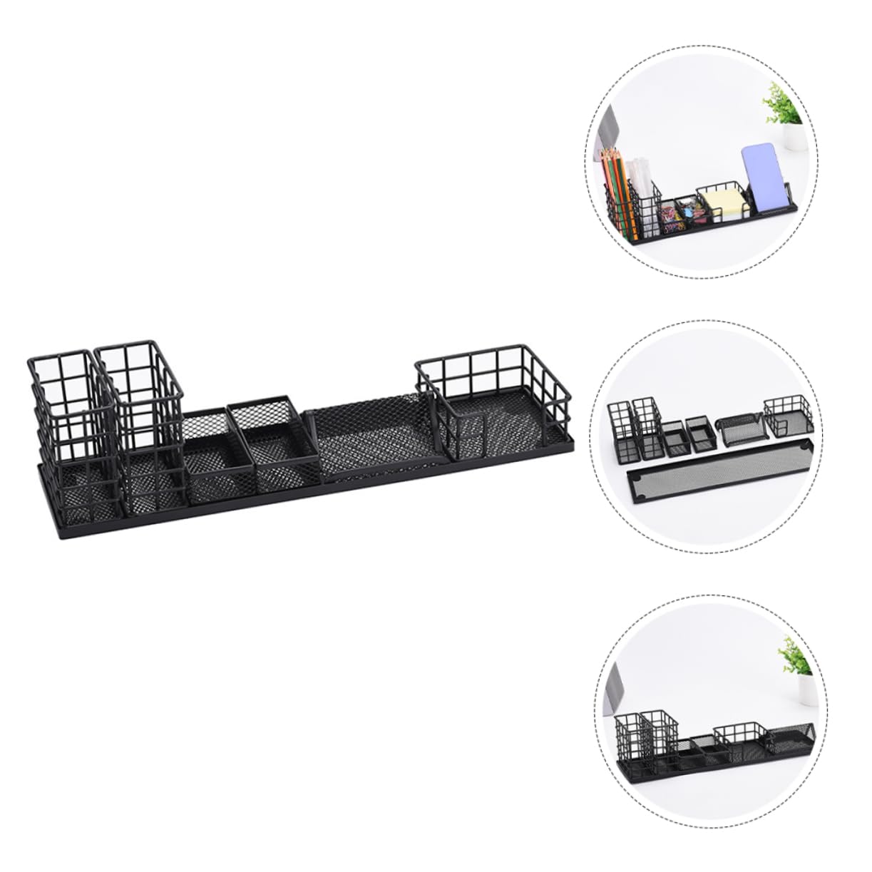 NUOBESTY Eisen Stiftehalter Für Schreibtisch Stiftehalter Büro Organizer Schreibtisch Aus Eisen Pinsel-organizer Schreibtischzubehör