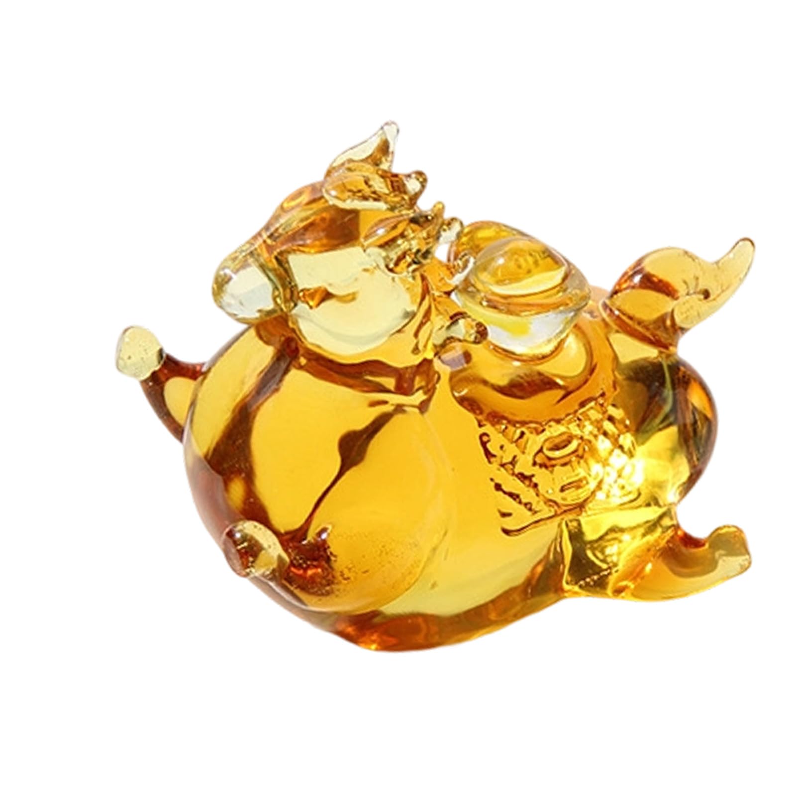 Piceioep Hand-Carved Glass Zodiacs Horse Statues Fengshui Ornament for Home Table Decor Hand-Carved Glass Zodiacs Horse Statues Fengshui Ornament for Home Table Decor