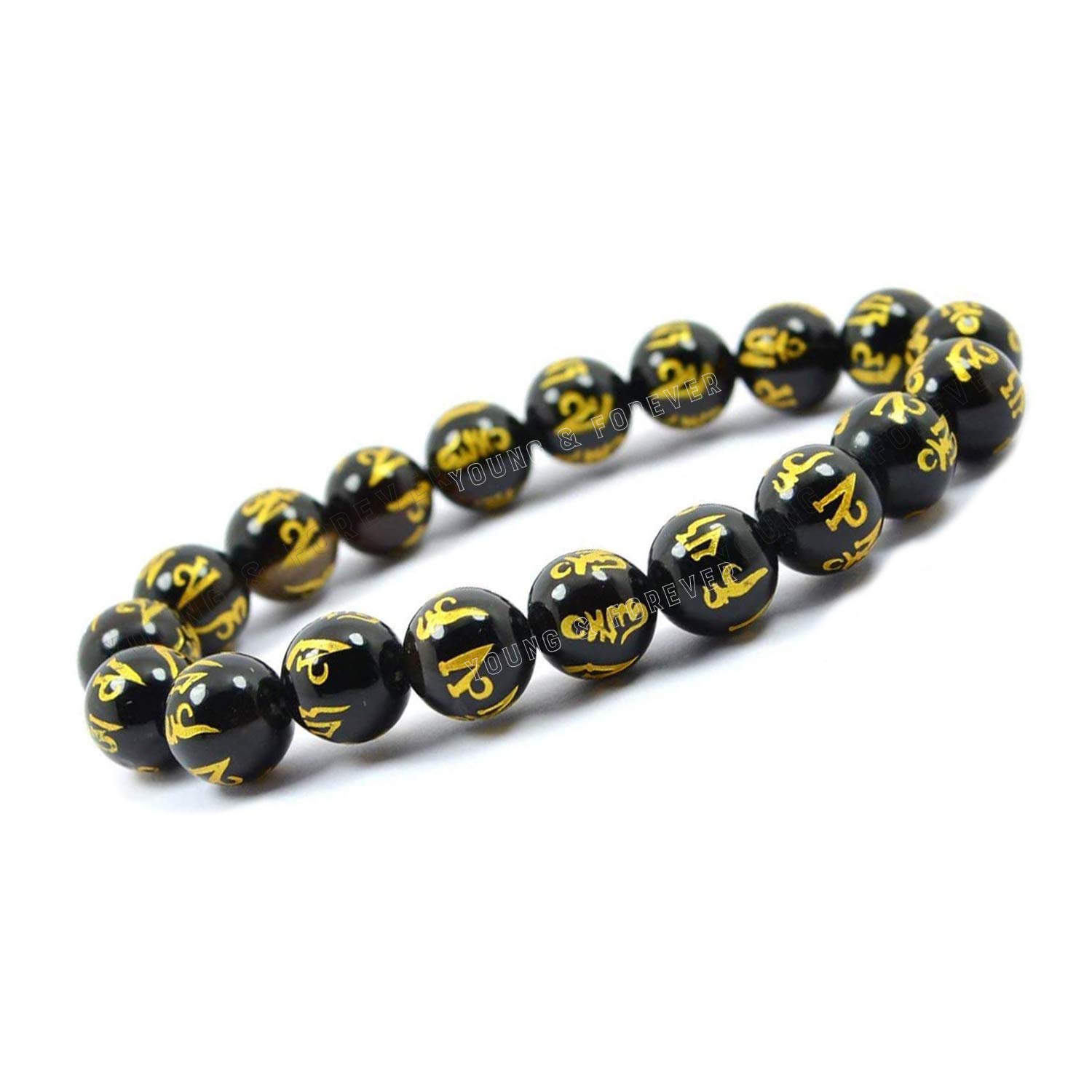 Young & Forever Gift Black Obsidian Buddha Bracelet Om Mani Padme Hum Runes Prayer Mala Braclet For Men Wristband Jewelry (B08PDG9FK6) Amazon Price History, Amazon Price Tracker