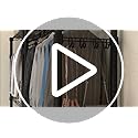 DWVO Rolling Clothes Rack with Wheels, Heavy Duty Garment Rack with 3 Tiers Adjustable Wire Shelving, Portable Clothing Rack for Cloakroom Bedroom Laundry Storage Organizer, Black