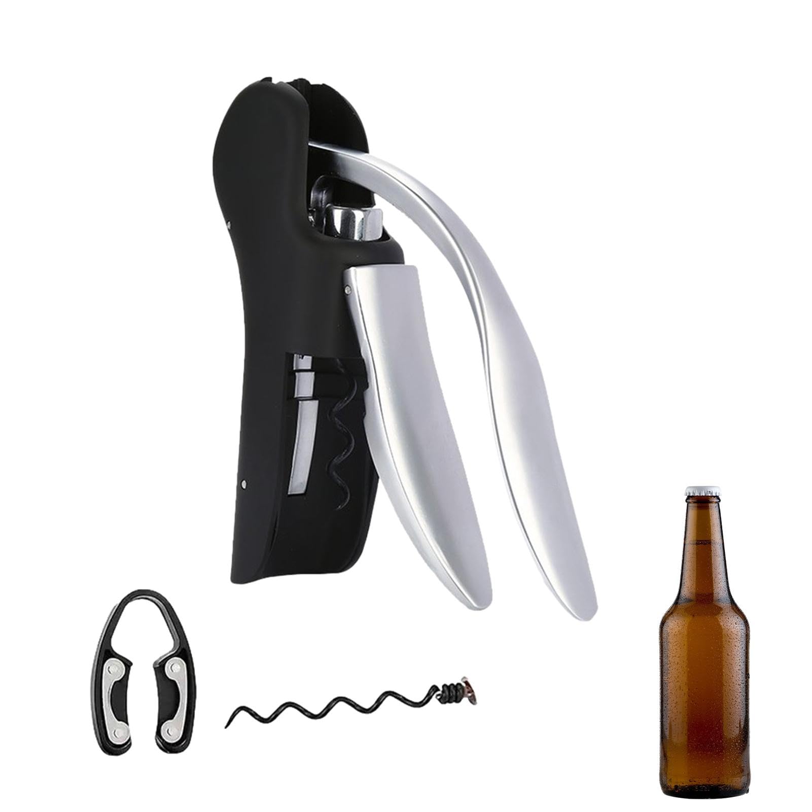 垂直レバー式コルクスクリューワインオープナー 垂直レバー式コルクスクリューワインオープナー Amazon | QONYFONE