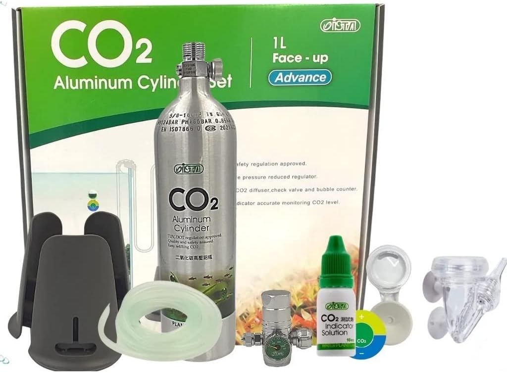 ISTA CO2 Aluminum Supply Set 1L (Advance) - Aquarium CO2 System - 1.99kg - For Fish - Aquarium Use