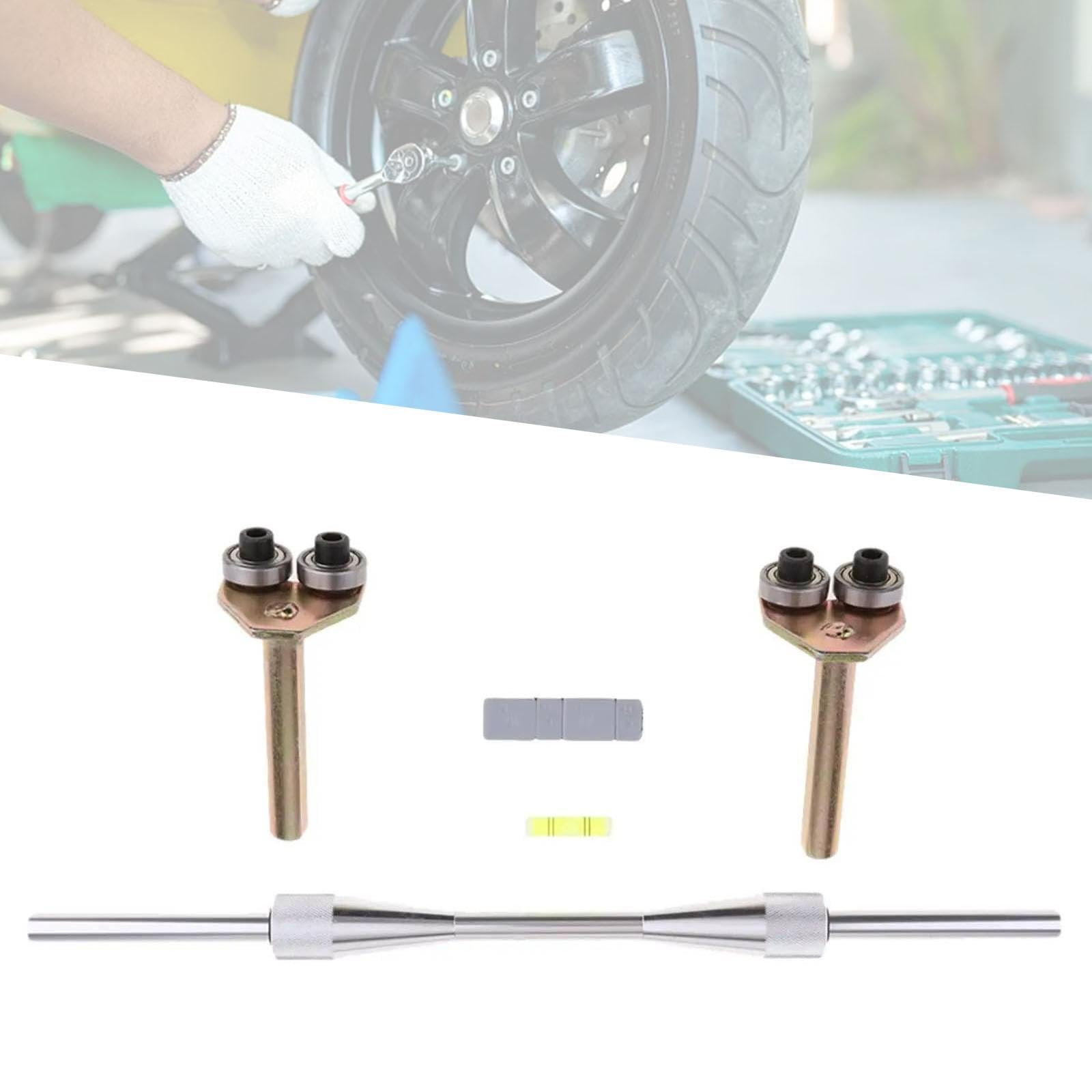 Equilibradora de Ruedas de Motocicleta, Accesorios para Soporte de Reparación Y de Ruedas de Bicicleta, Herramienta de Equilibrado de Neumáti