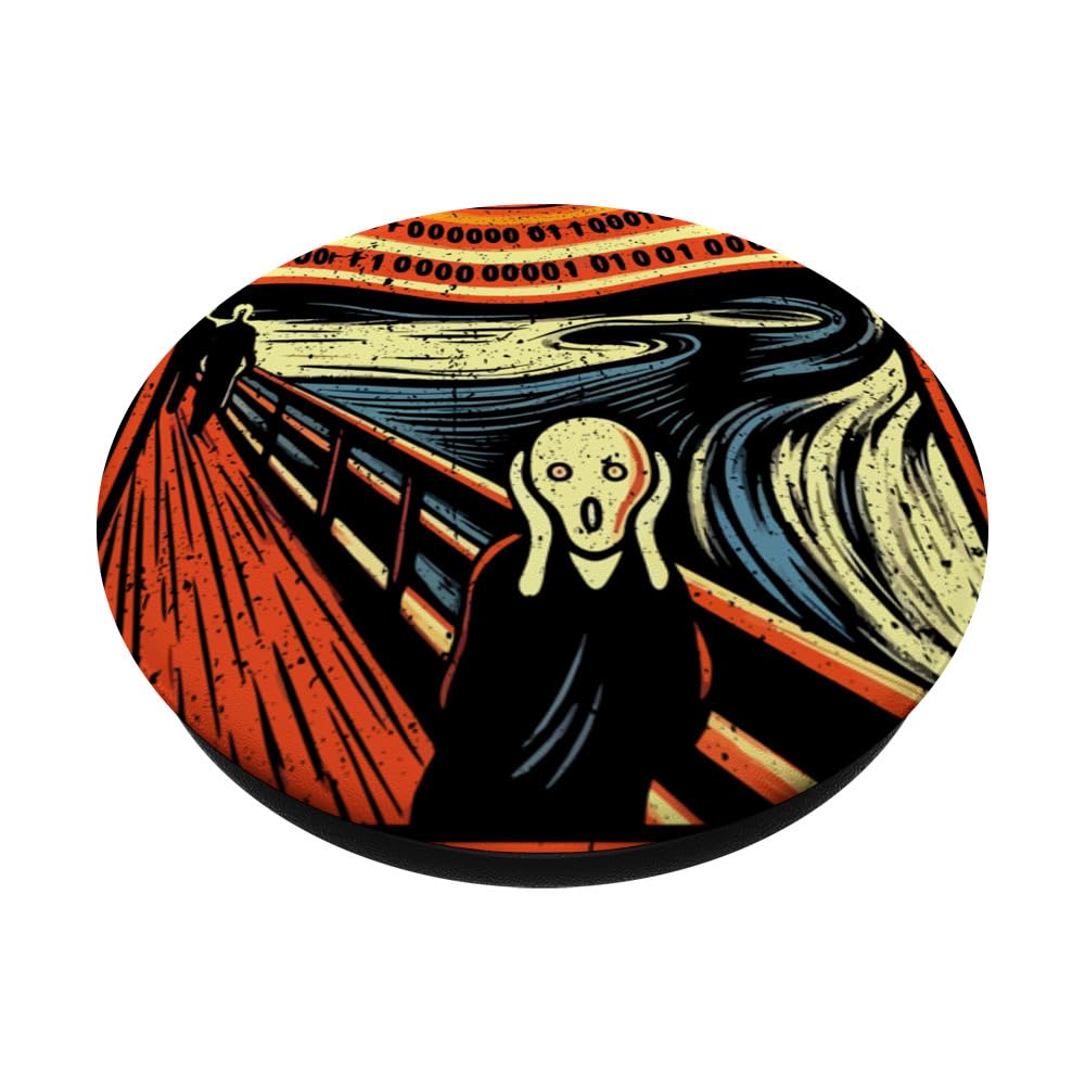 In God We Trust All Others Must Bring Data PopSockets Swappable PopGrip, Black - Image 2