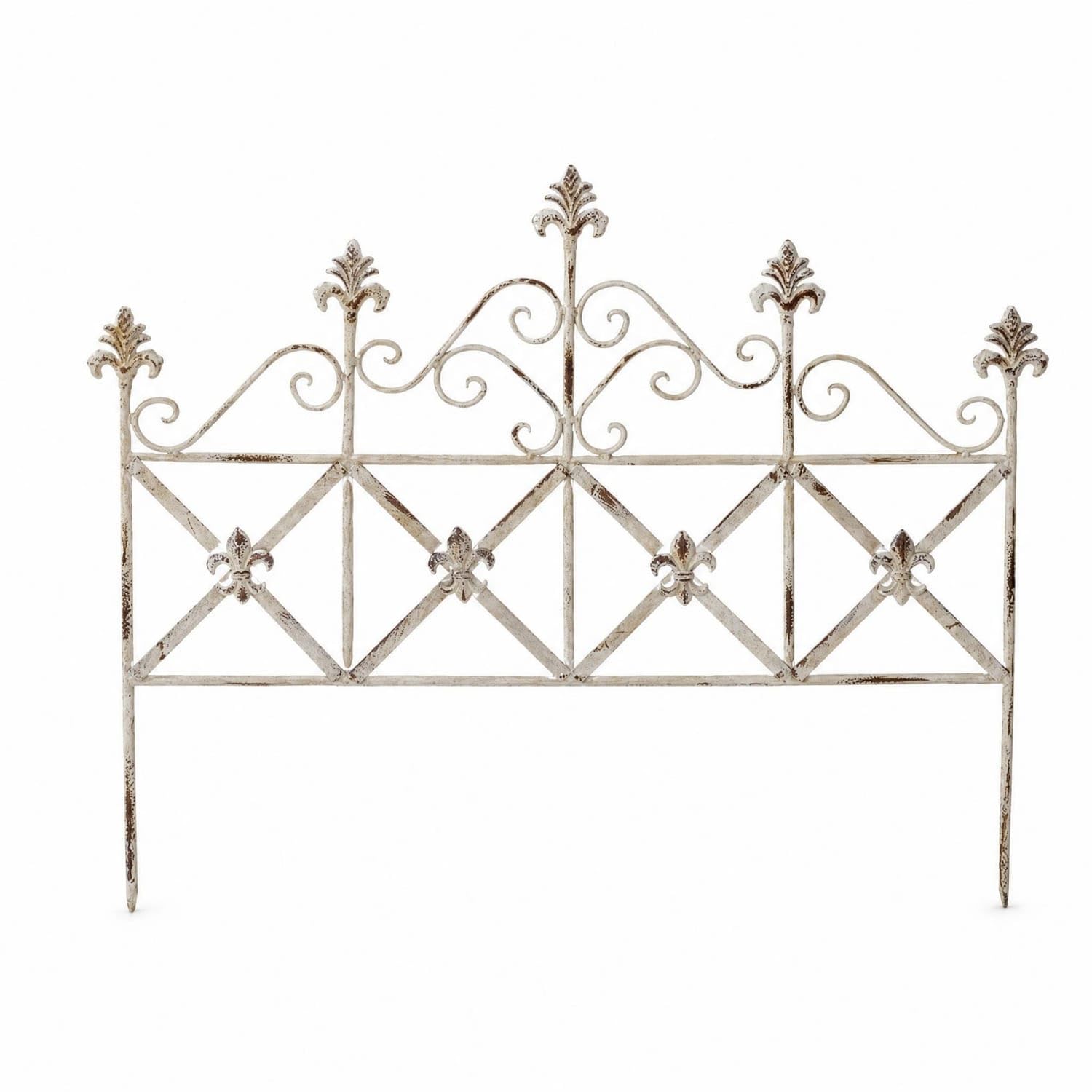 Openwork Metal Garden Fence Panels Five Pointed | Ground Installation Practical Metal Five Pointed Fence-image-20