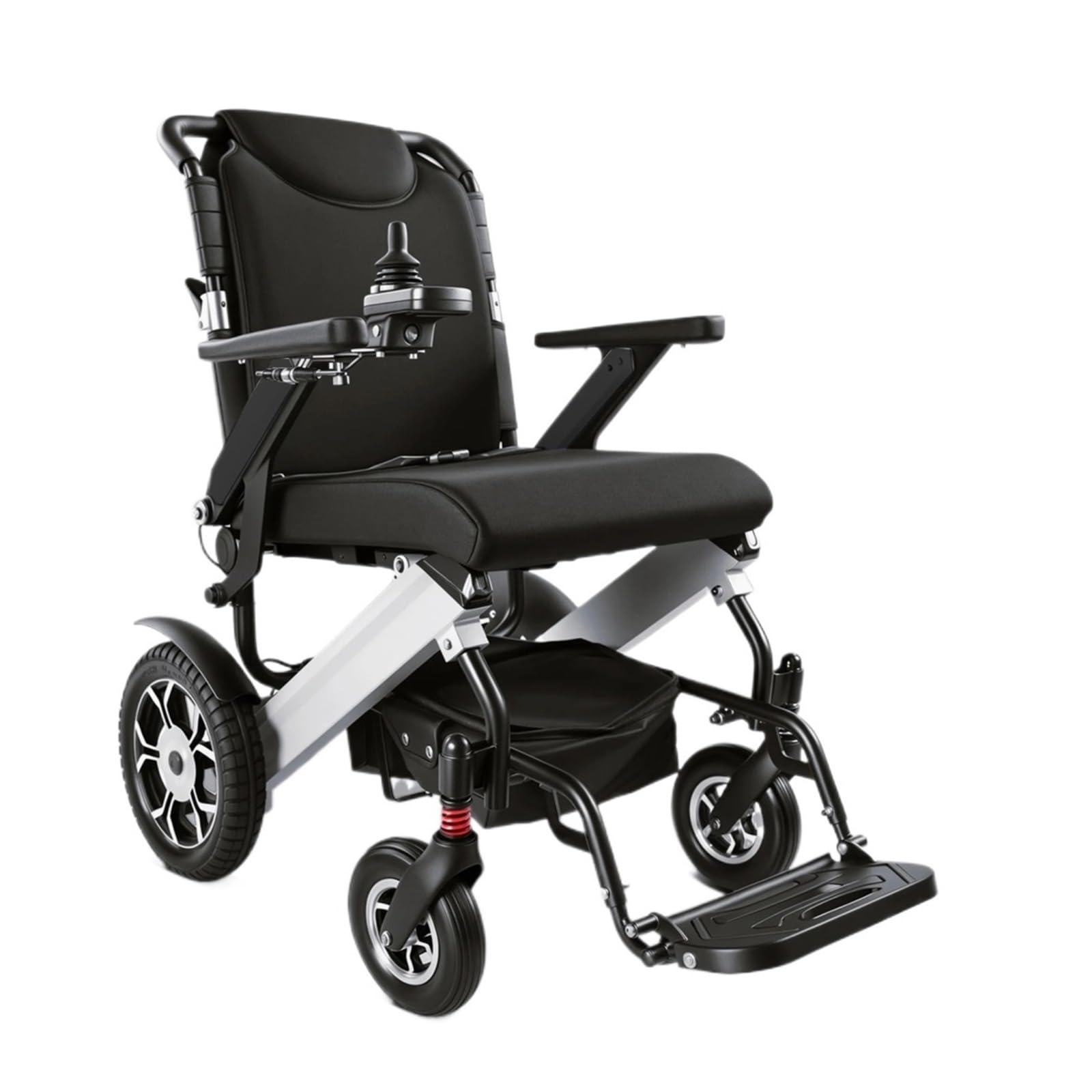 Sedia A Rotelle Elettrica, 48 Km A Fino A 150 Kg, Motore Da 500 W, Batteria Al Litio Rimovibile 13 Ah Mobilità Confortevole Fluida(Silver)