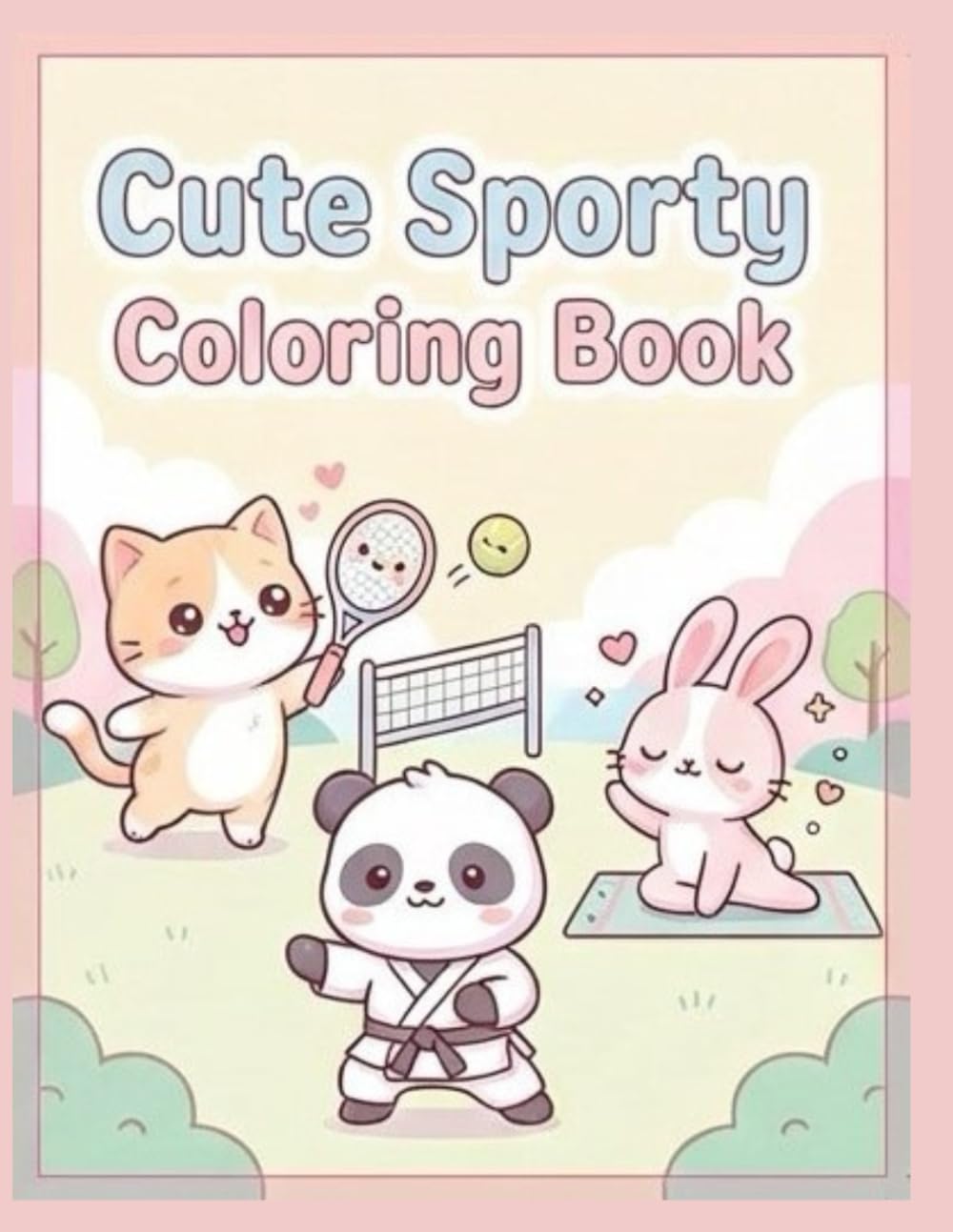 Cupy Sporty: Coloring Book: Cute Sporty Characters for Kids – Fun Coloring Pages
