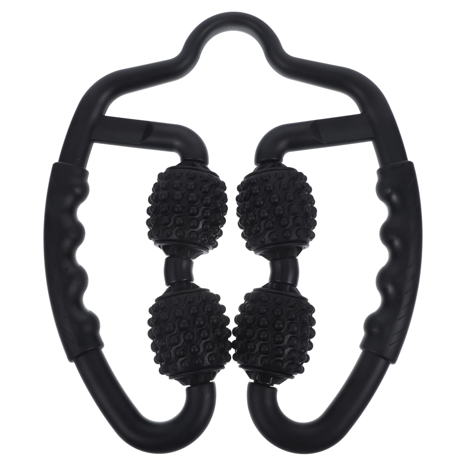 Rullo Manuale per Massaggio Muscolare 4 Rulli, Nero