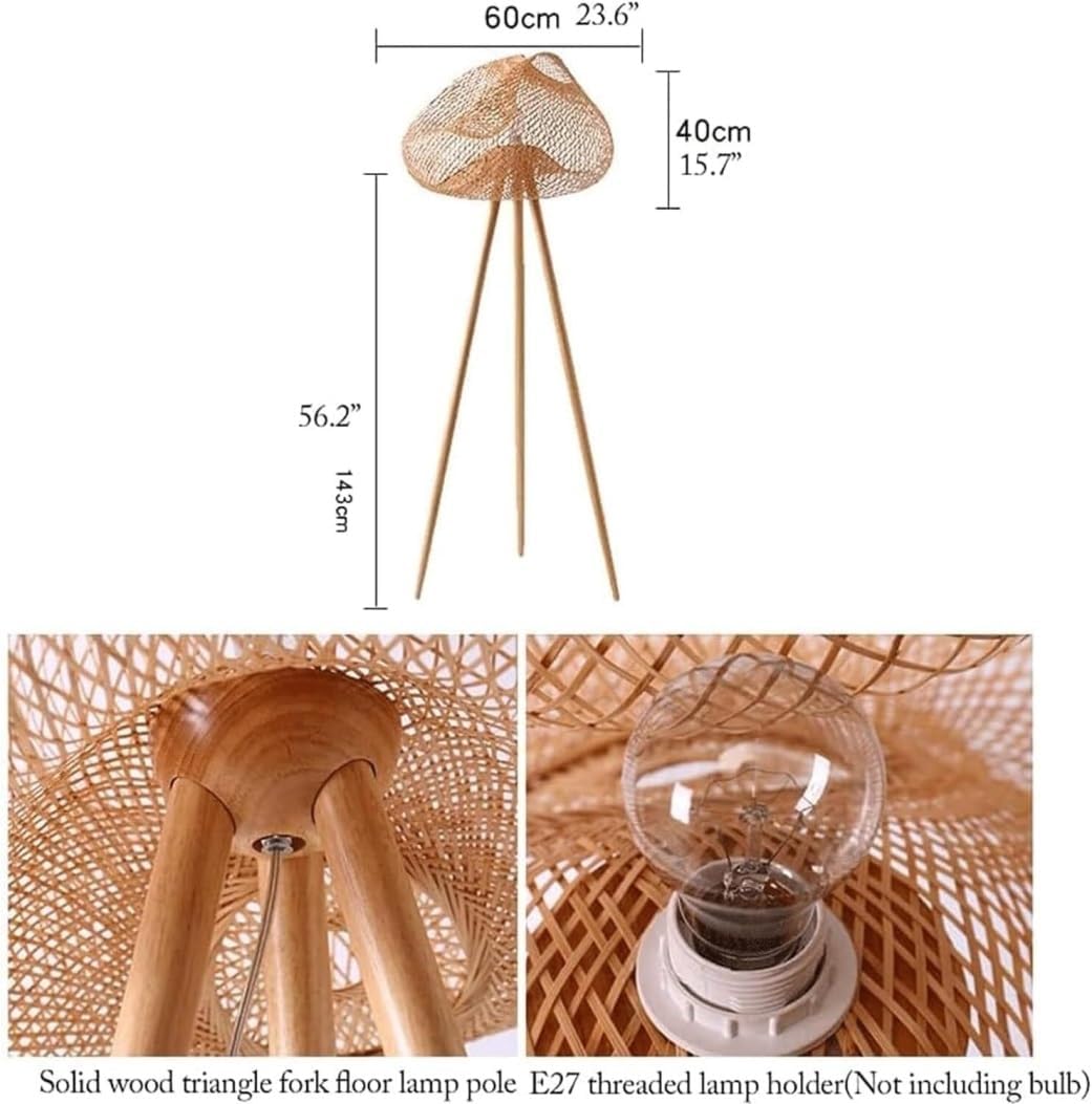 フロア スタンド フロアランプ フロアライト 和風フロアランプ木製三脚