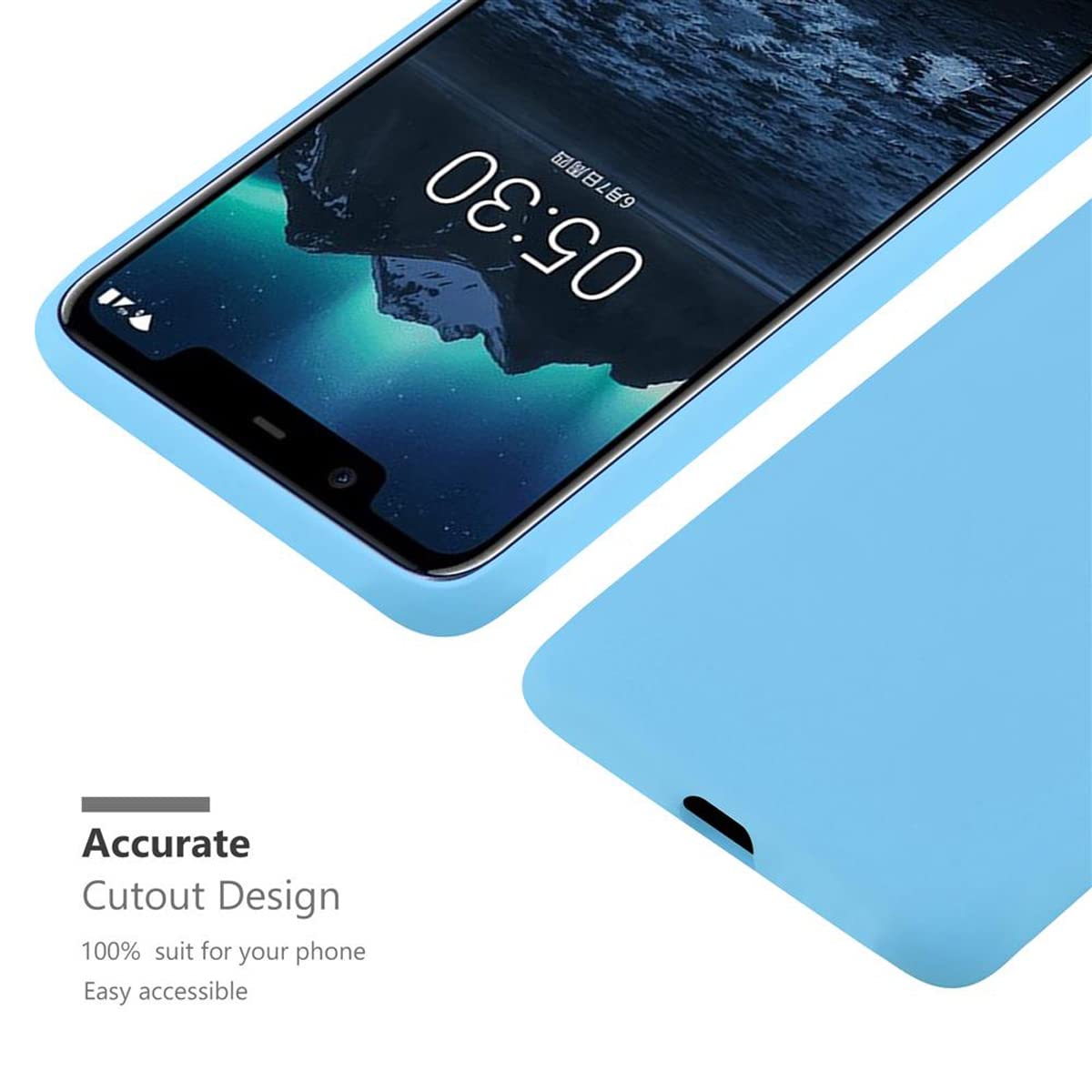 Cadorabo cover per Nokia 5 2017 cover protettiva in verde cover per cellulare cover libro custodia