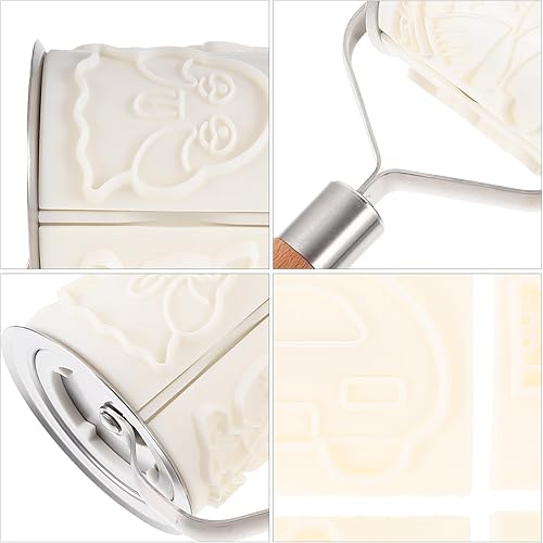 Miniatura 6 de EXCEART Moldes para galletas de bricolaje, 8 patrones de animales para festivales, cortadores de galletas rodantes resistentes