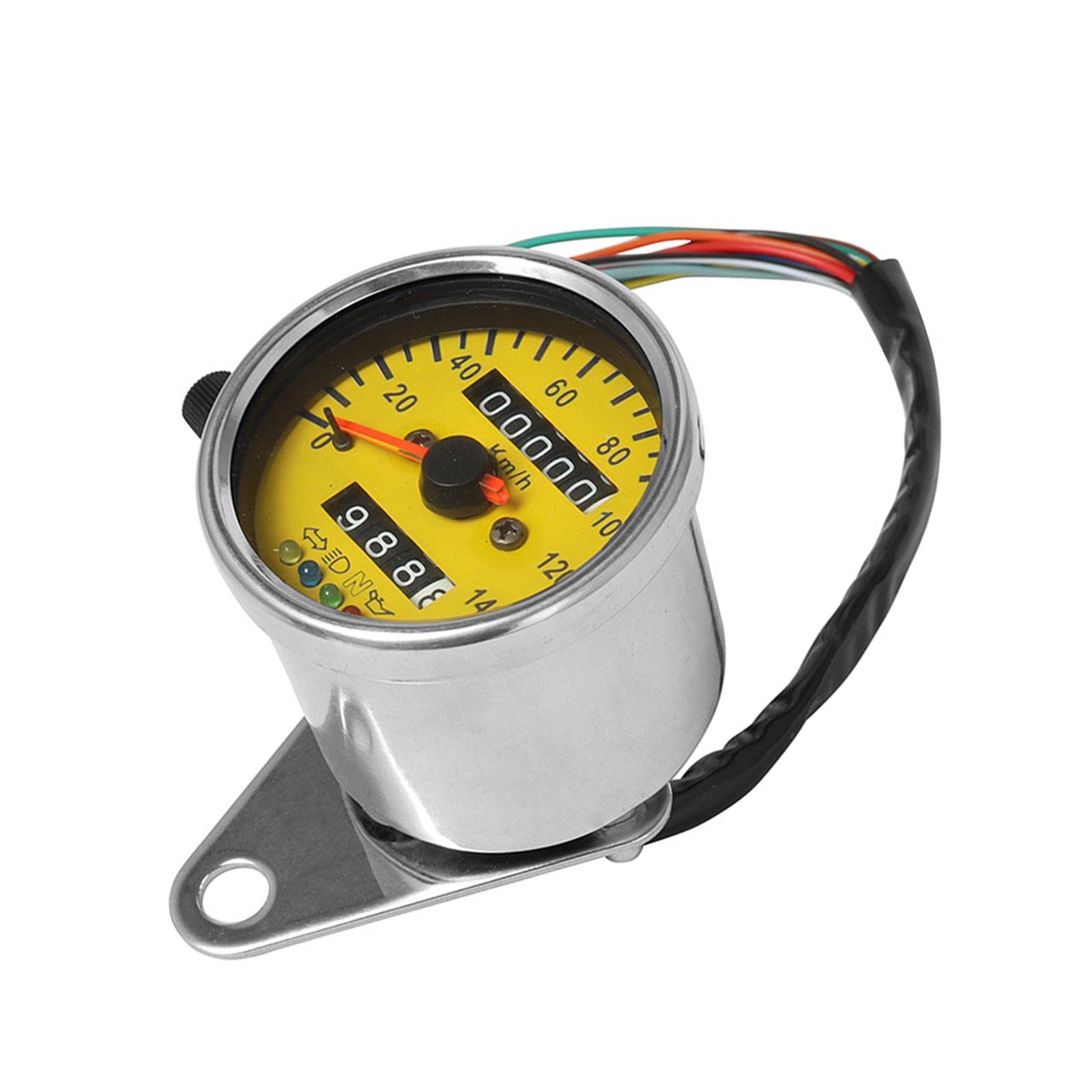 Generic Motorbicycle Instrument Digital Tachometer for Motorbike Modification Electroplated Yellow | 1 PieceMotorcycle Instrument-image-49