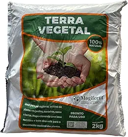 Terra vegetal 2kg orgânica