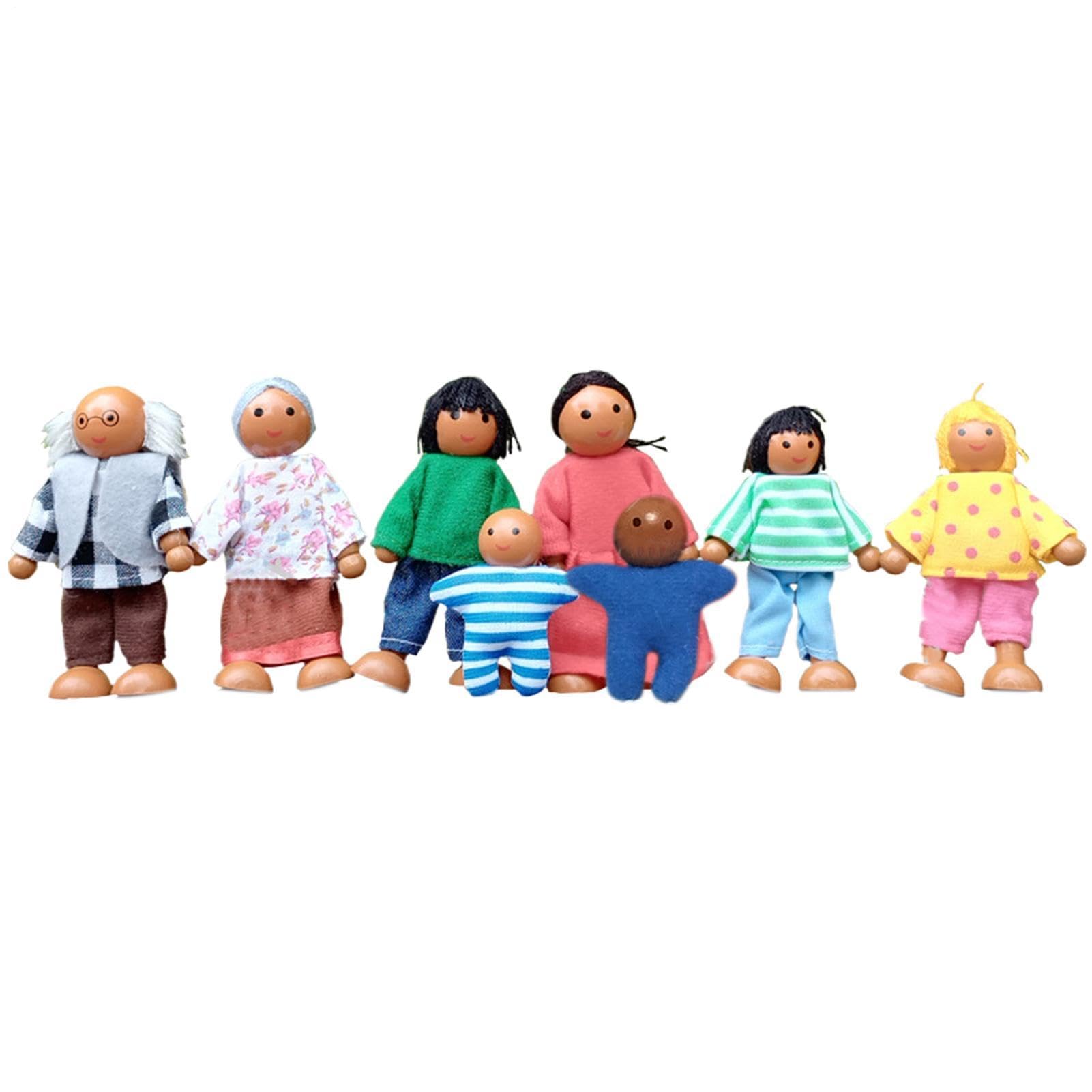 Mini People Figures – Lightweight Resin Crafted Tiny Character Set, Realistic Family Simulation Toys, Creative Role Acting Playtime Accessories Interactive Development | Kit For Classroom Act