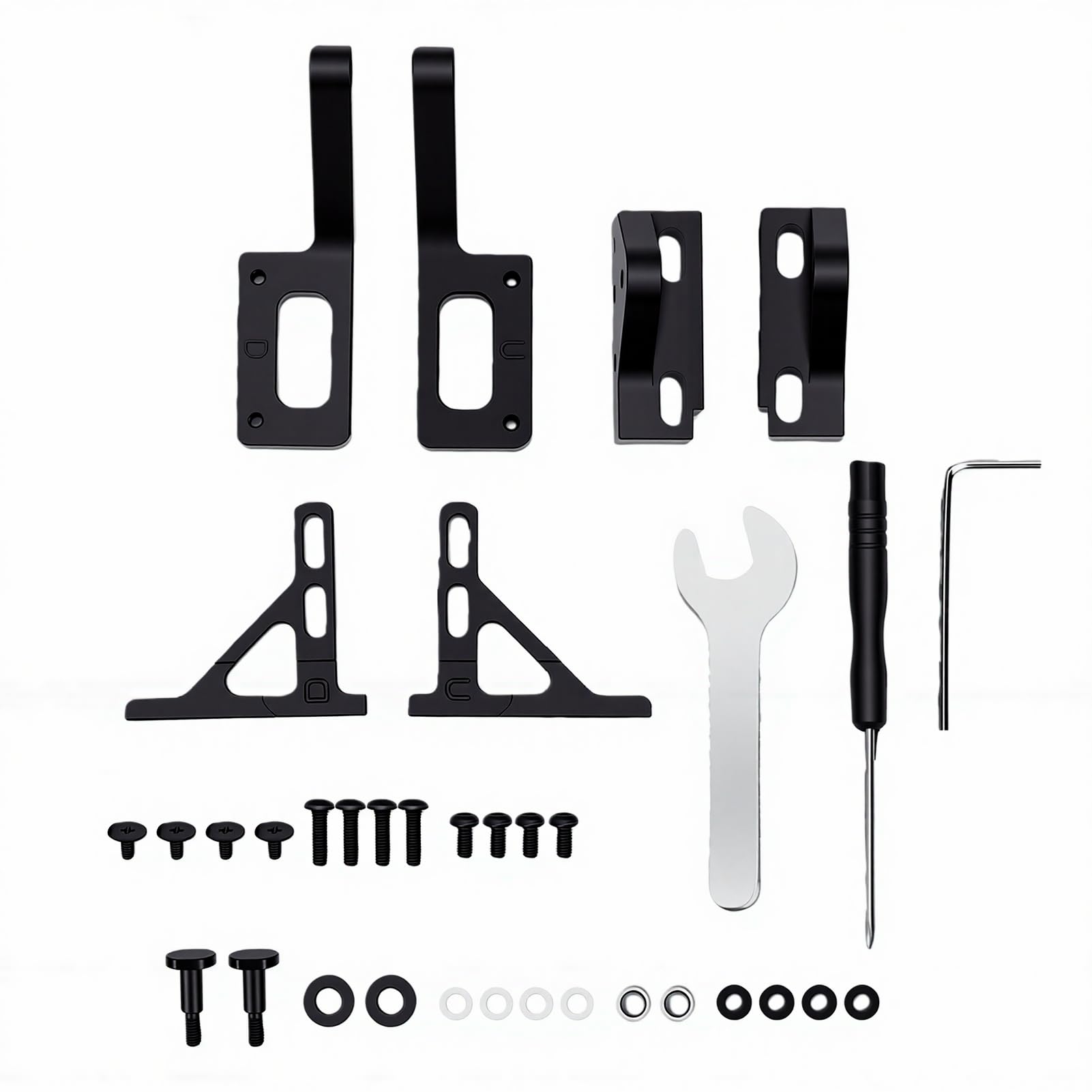 Metalowy Zawias Drzwiowy do Drukarki 3D Pasujący do 180 270 Stopni | Stop Aluminium Obrabiany CNC, Regulowany Obrót, Zapobiega Ugięciu Drzwi, Zawiera Narzędzia Montażowe