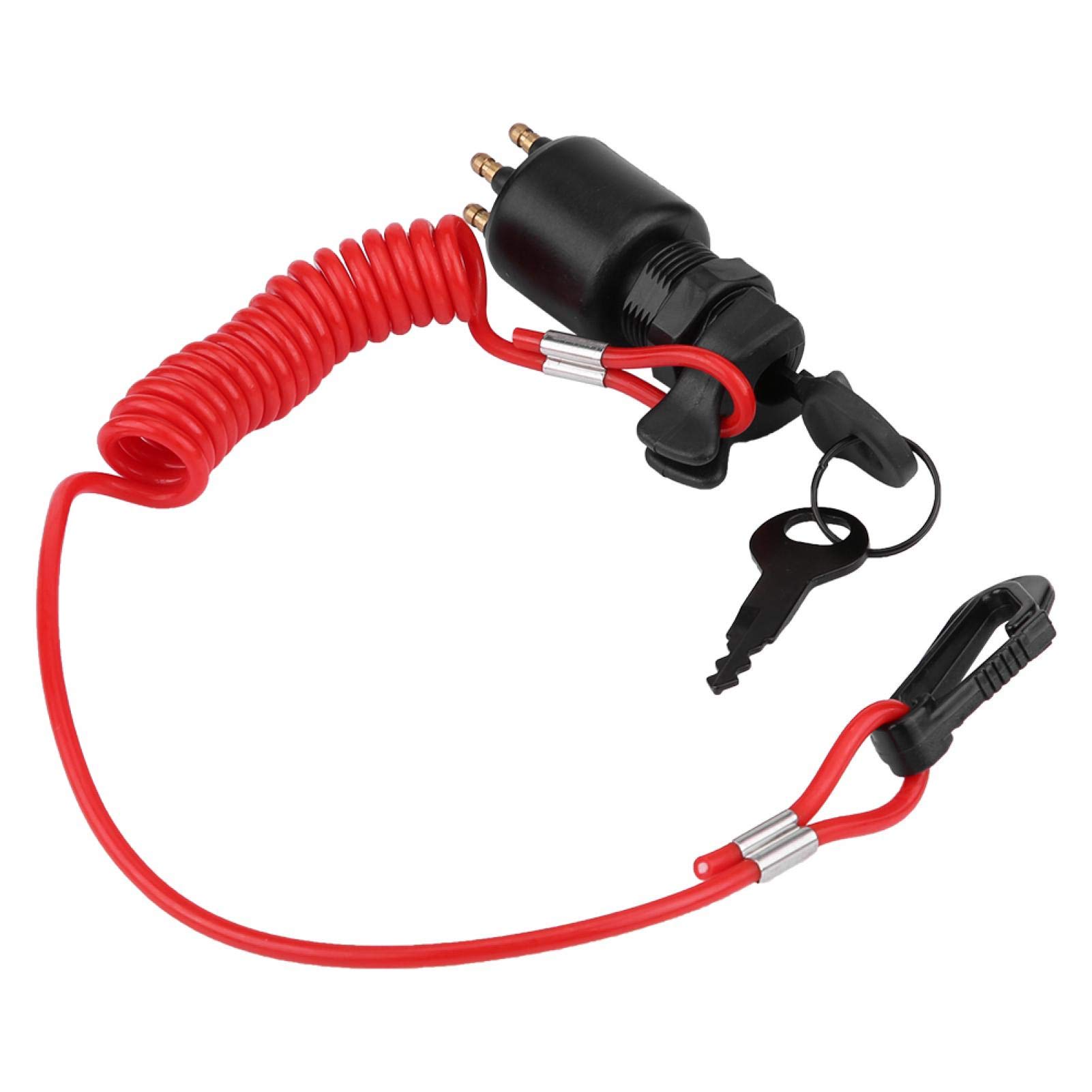 Interrupteur d'allumage, interrupteur à clé de contact et cordon de sécurité pour bateau Johnson Evinrude 5005801