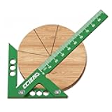 Aluminum Alloy Center Finder Ruler, High-Precision Centerline Positioning 45/90 Degree Scriber Gauge for Scribing Center Line, Circle Center Finder (Metric)