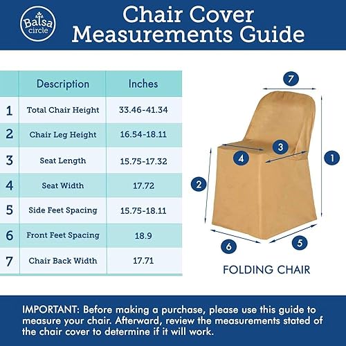 Balsa Circle 10 fundas para sillas plegables color verde cazador, protector de asiento extraíble de poliéster, lavable, para comedor, fiesta,